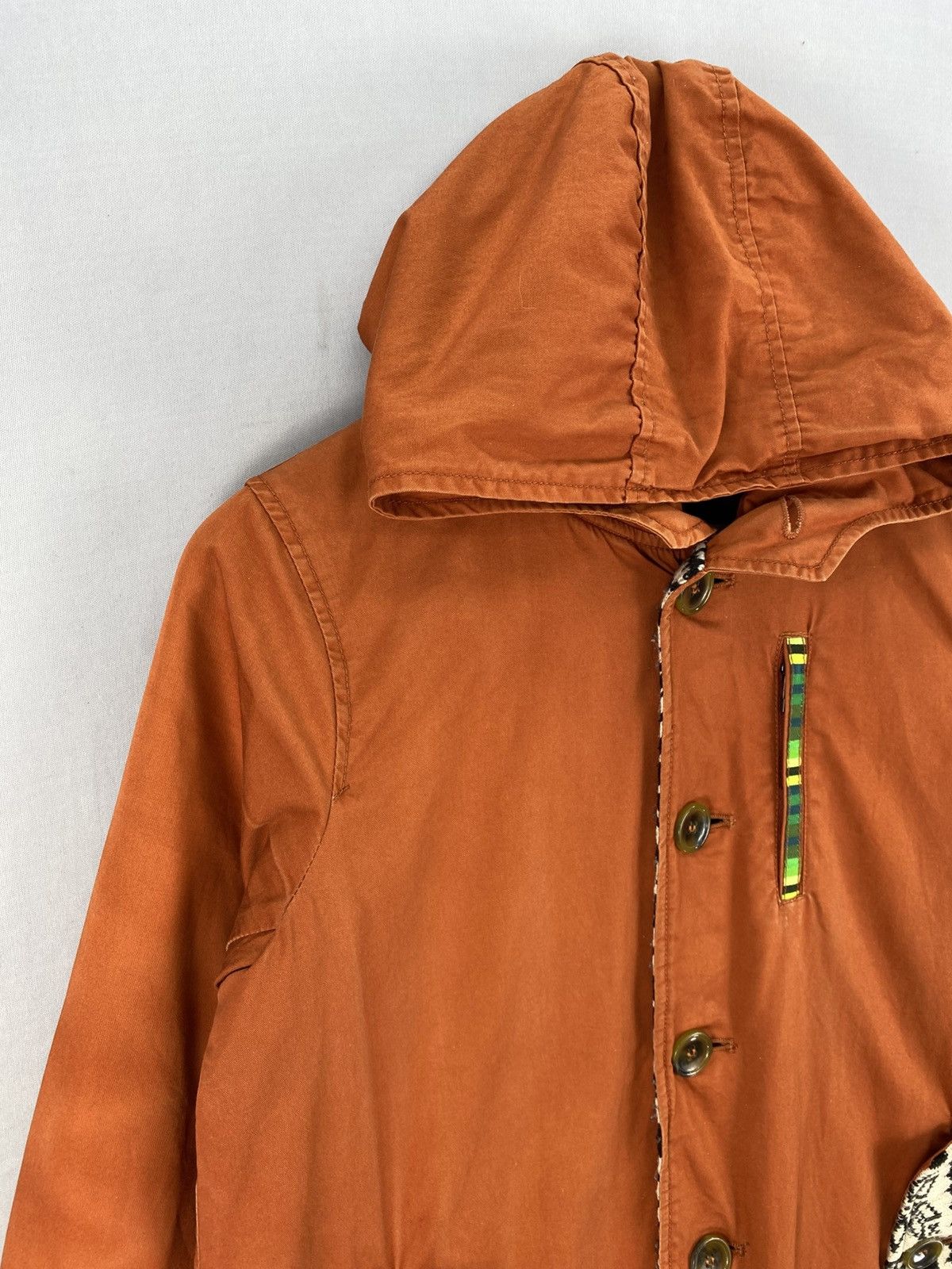 Japanese Brand Titicaca Navajo Native Long Jacket With Hoodie Size M / US 6-8 / IT 42-44 - 2 Thumbnail