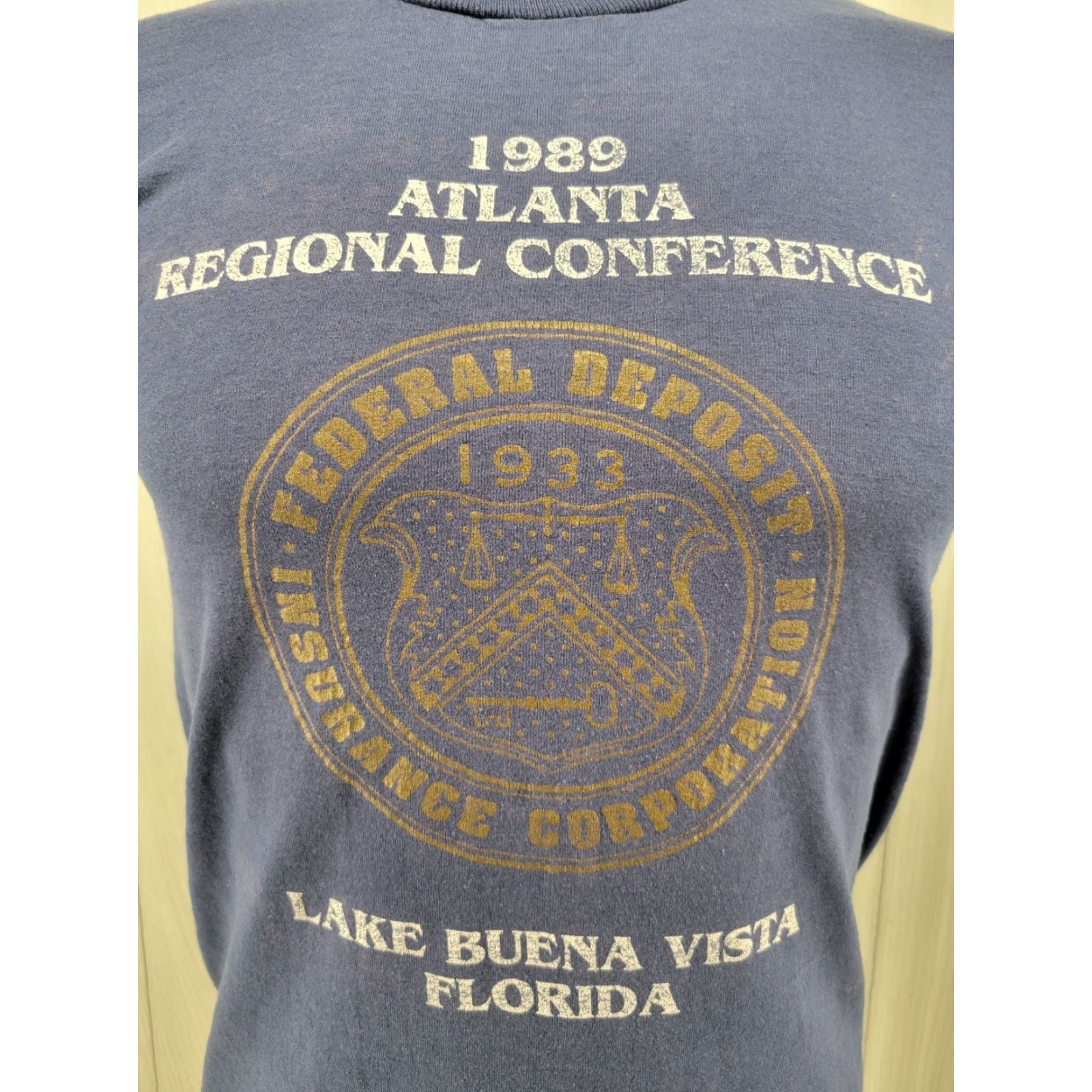 Vintage VINTAGE 1989 Atlanta Regional Conference Federal Depost Shirt Mens Medium Blue Size US M / EU 48-50 / 2 - 2 Thumbnail