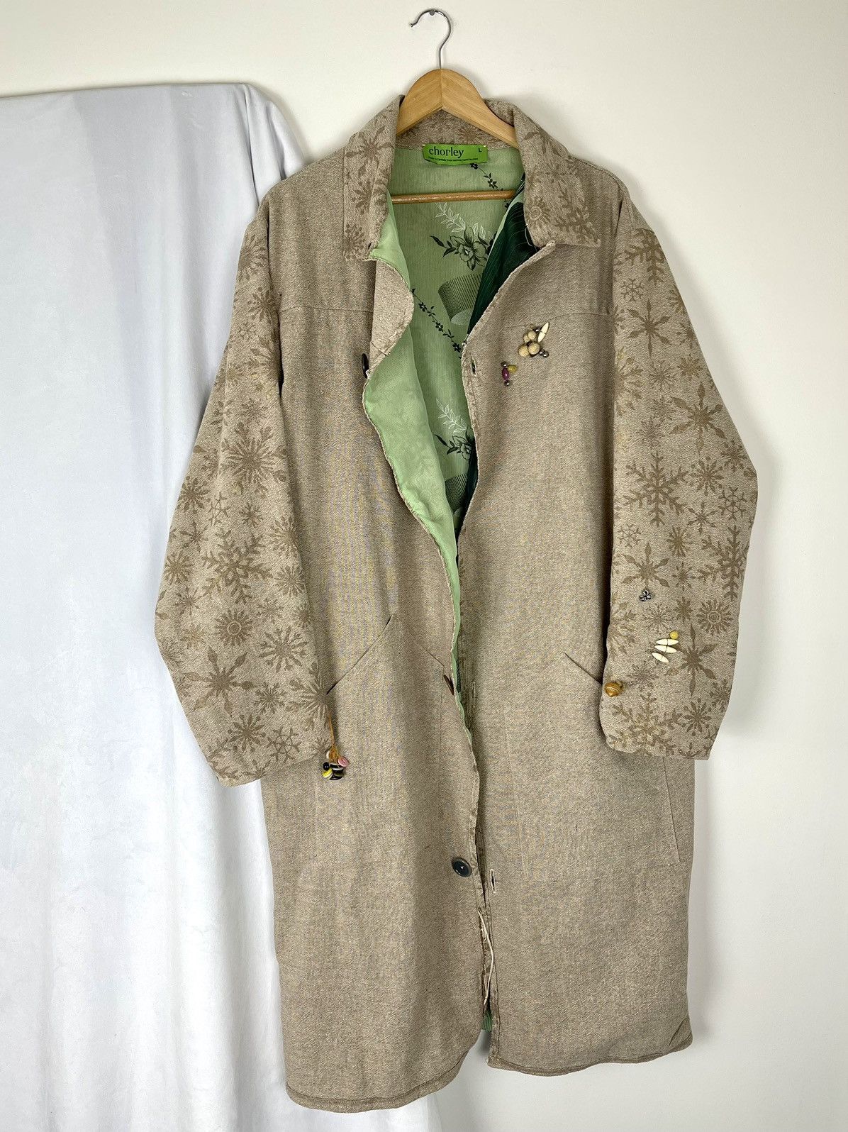 Chorley × Handmade Chorley trinket angled sleeve distressed vintage overcoat Size US L / EU 52-54 / 3 - 1 Thumbnail