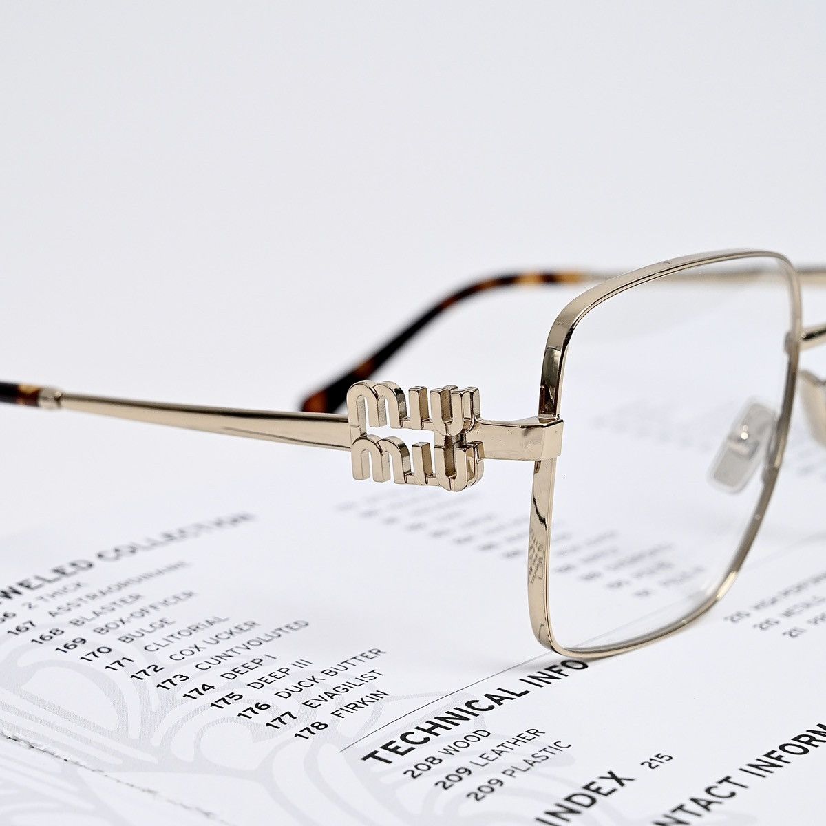 Miu Miu MIU MIU 0MU 51XV GLASSES Size ONE SIZE - 3 Thumbnail