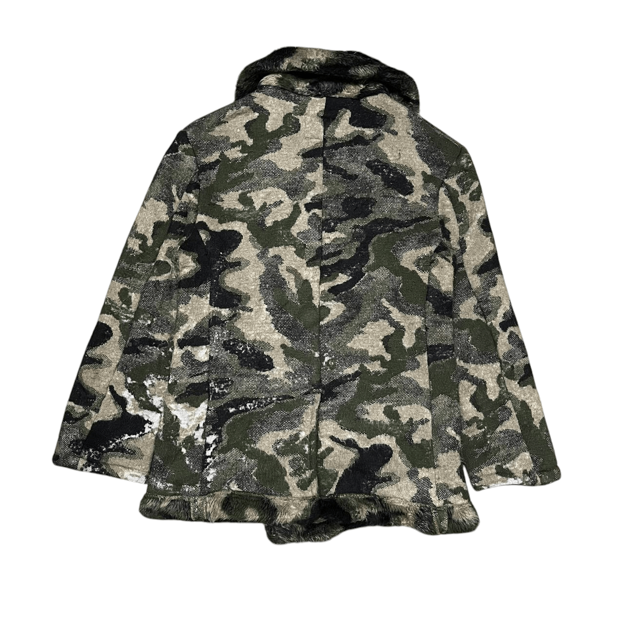 Japanese Brand Vintage Swing Time Camo 100% Acrylic Coat Japan Made Size US M / EU 48-50 / 2 - 10 Thumbnail