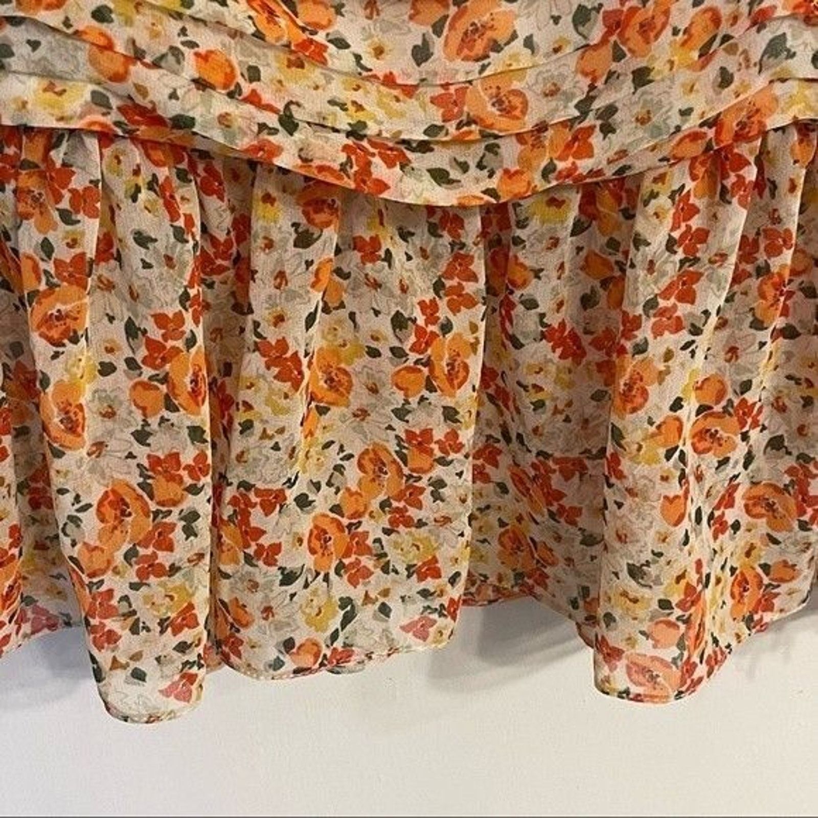 Zara Zara Shirt Women's Small Ditsy Floral Blouse Cottagecore Size S / US 4 / IT 40 - 13 Thumbnail