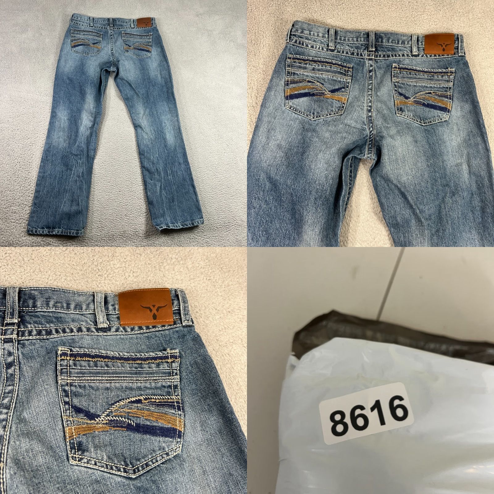 Wrangler VINTAGE Wrangler 20X Jeans 36x32 Blue Denim Bootcut USA Mens 90s Cowboy Southwestern Regular Size US 36 / EU 52 - 8 Thumbnail