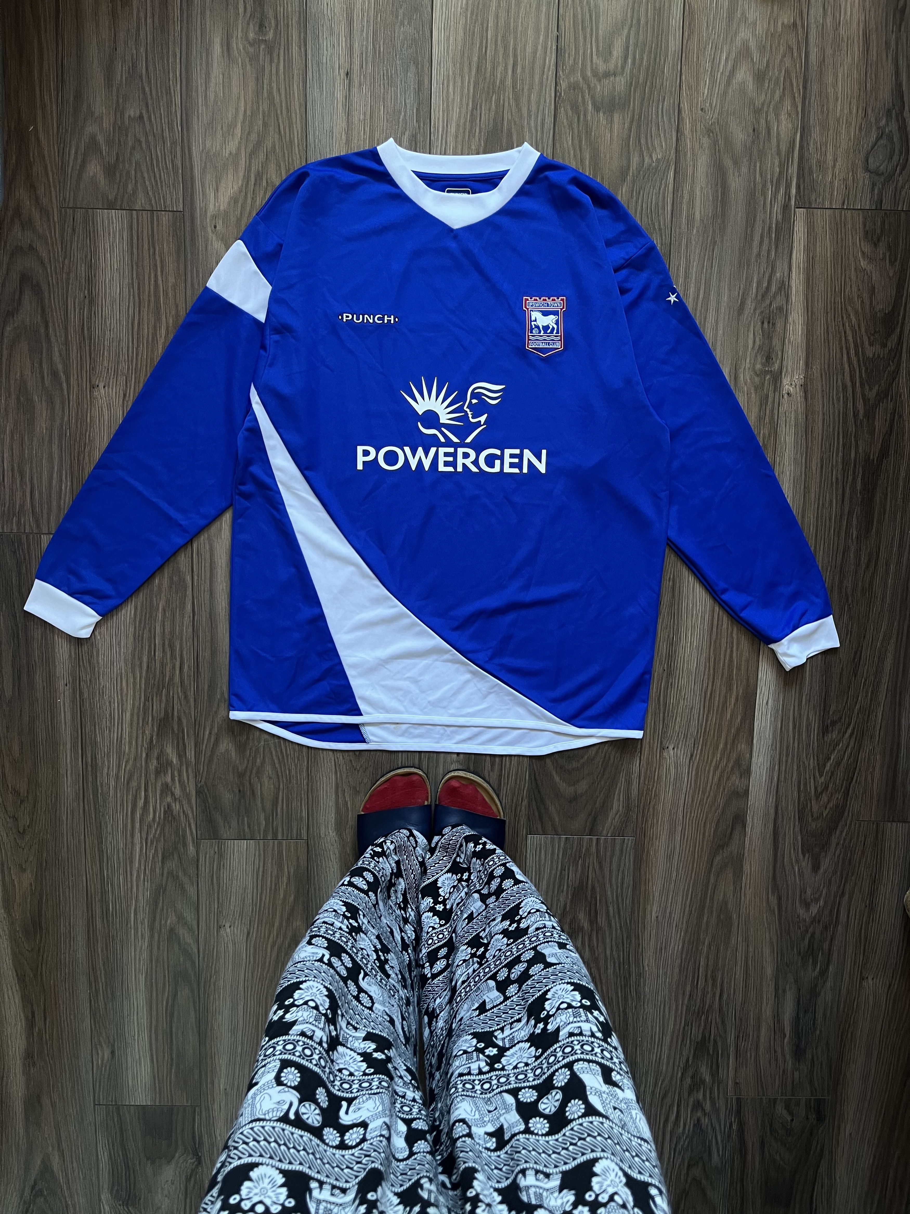 Ipswich Town 2005-2007 Home Long Sleeve Soccer Jesrsey