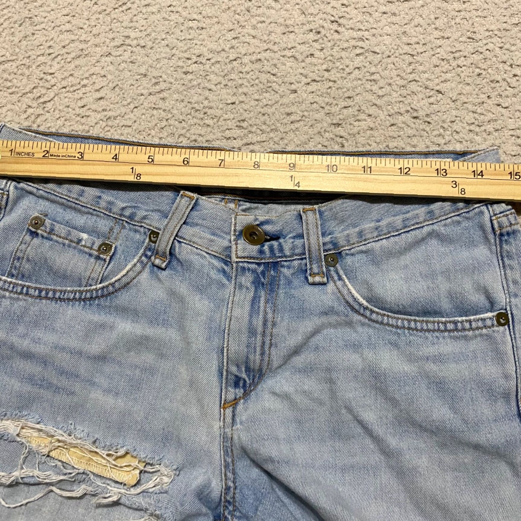 Rag & Bone Rag & Bone Womens 25 Denim Cut-Off Shorts Blue Medium Rise Inseam 3" Casual Casual Wear Pockets Vintage No XS Size 42" / US 20 - 5 Thumbnail