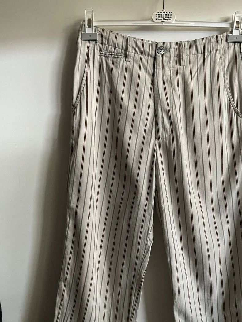 Yohji Yamamoto Yohji Yamamoto size 3 01 SS striped trousers trousers stra Size US 30 / EU 46 - 5 Thumbnail