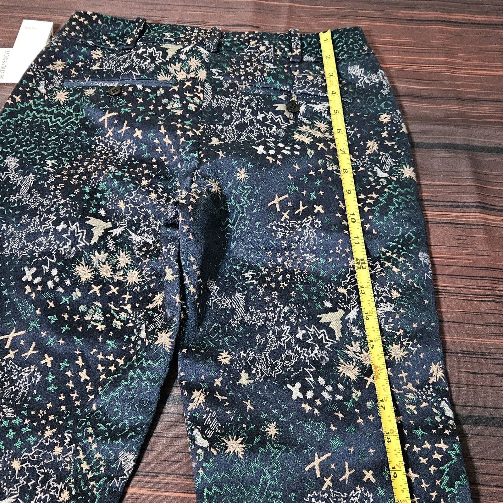 Zadig & Voltaire NEW Zadig & Voltaire Embroidered Blue Pants 27x25 Posh Size 27" / US 4 / IT 40 - 7 Thumbnail