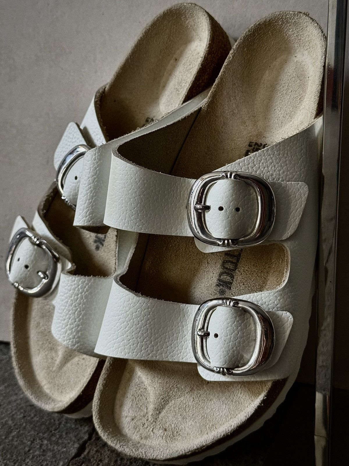 Chrome Hearts Chrome Hearts - Birkenstock Arizona - Leather Sandals Size US 7 / EU 40 - 1 Thumbnail