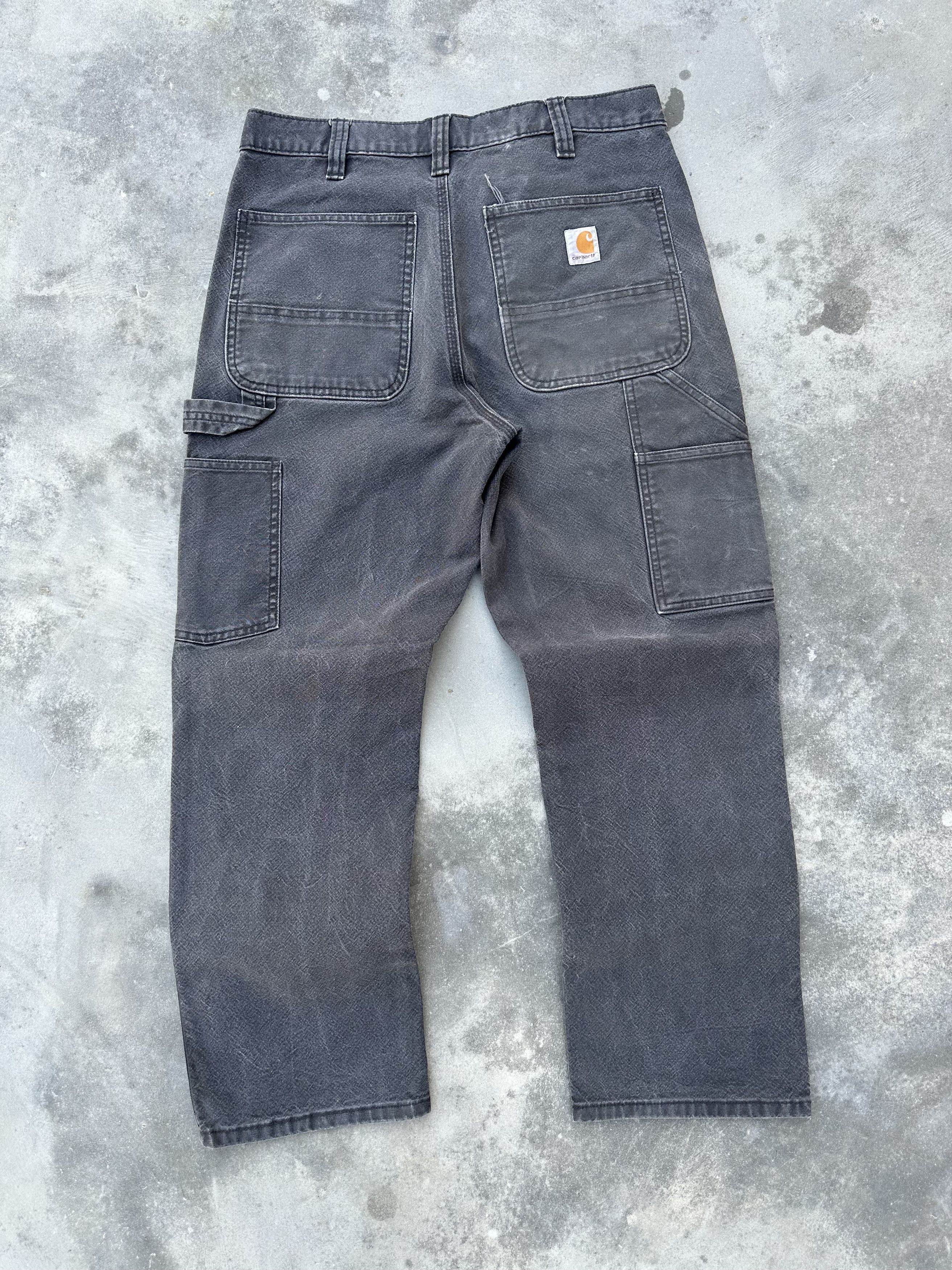 Carhartt Vintage faded black Carhart double knee Size US 33 - 2 Thumbnail