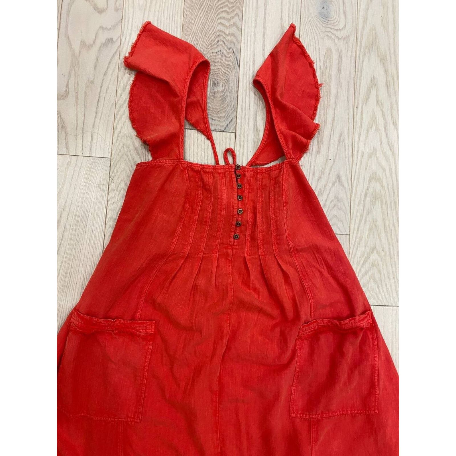 Anthropologie Anthropologie Pilcro Midi Cotton Dress Red Size 1X A000104 Size 3XL / US 20-22 - 5 Thumbnail