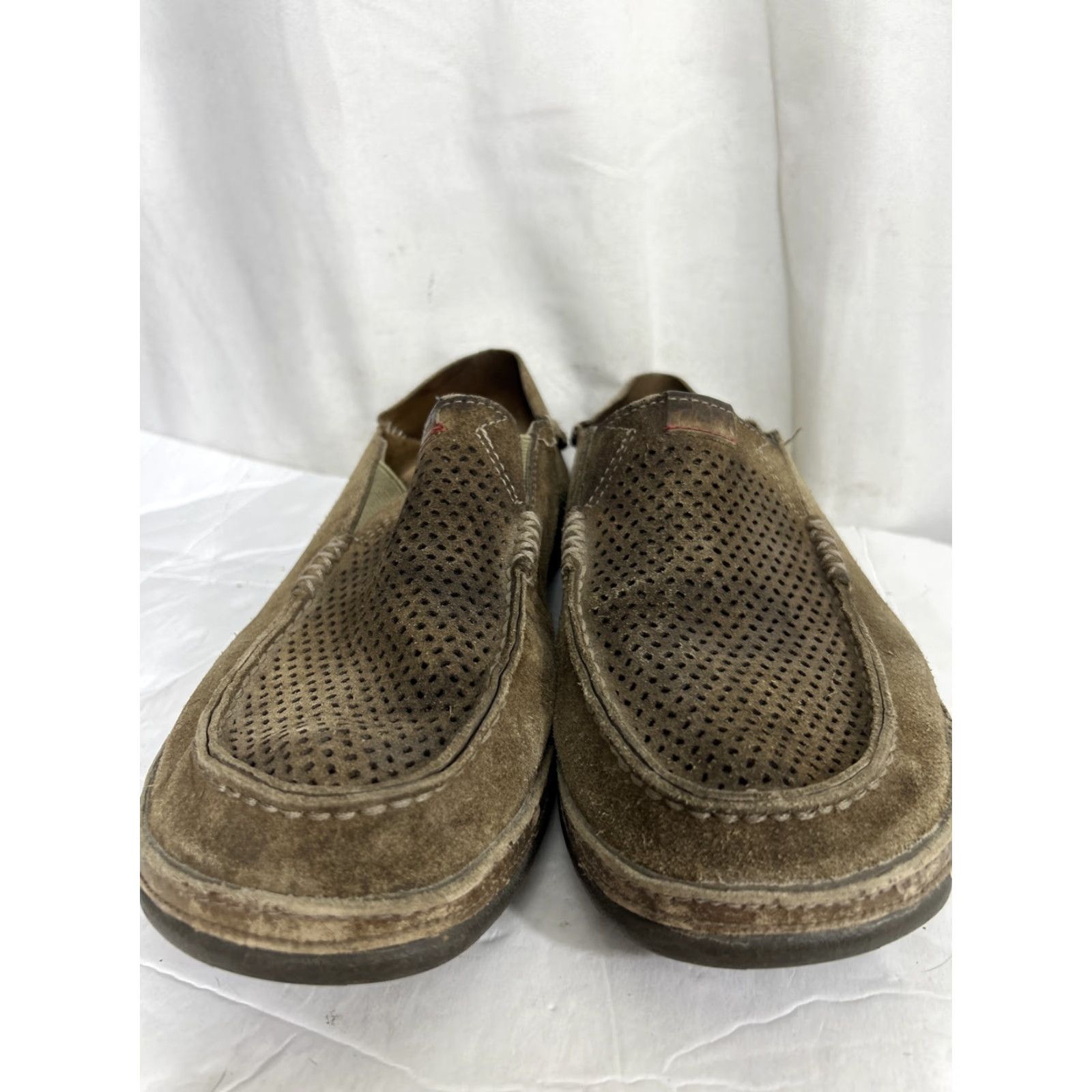 Olukai Olukai Moloa Kohana Drop Heel Light Brown Suede Leather Slip On Loafers Men US 10 EUR 43 Size US 10 / EU 43 - 7 Thumbnail