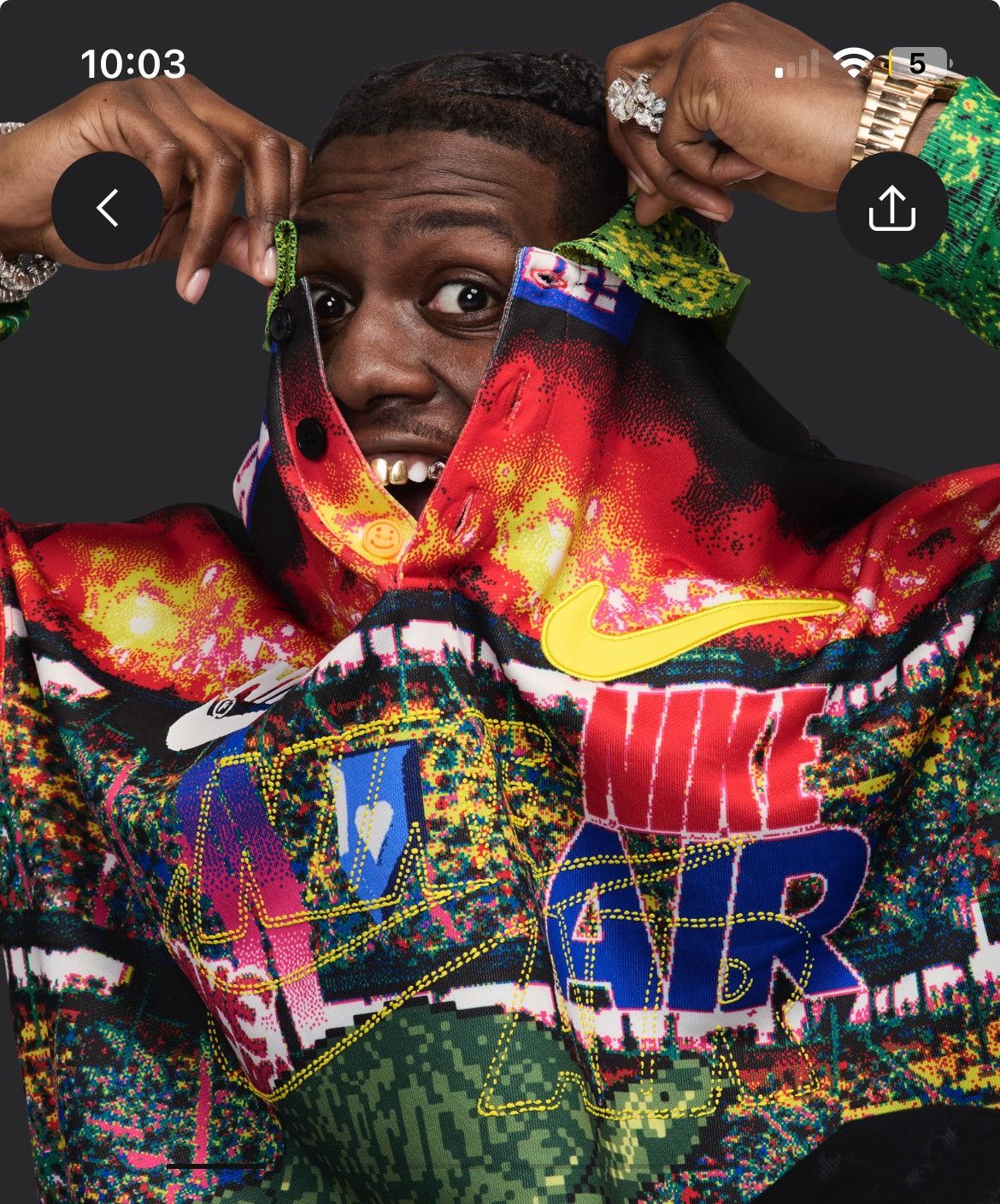 Cactus Plant Flea Market × Nike Jacquard Digi Field Long sleeve Polo Size US M / EU 48-50 / 2 - 2 Thumbnail