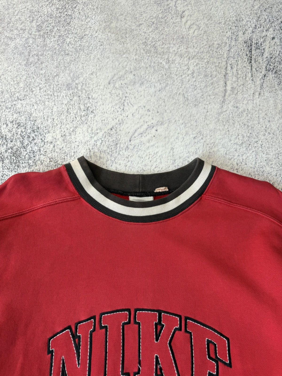 Nike Vintage Nike Sweatshirt Big Logo Swoohs Distressed Rare Size US M / EU 48-50 / 2 - 11 Thumbnail