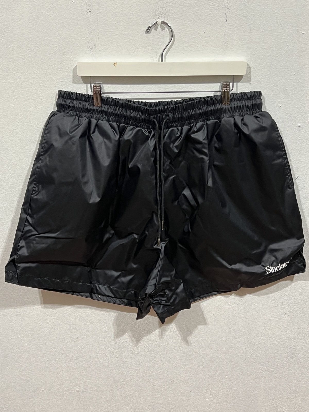 Sinclair Logo Nylon Black Shorts