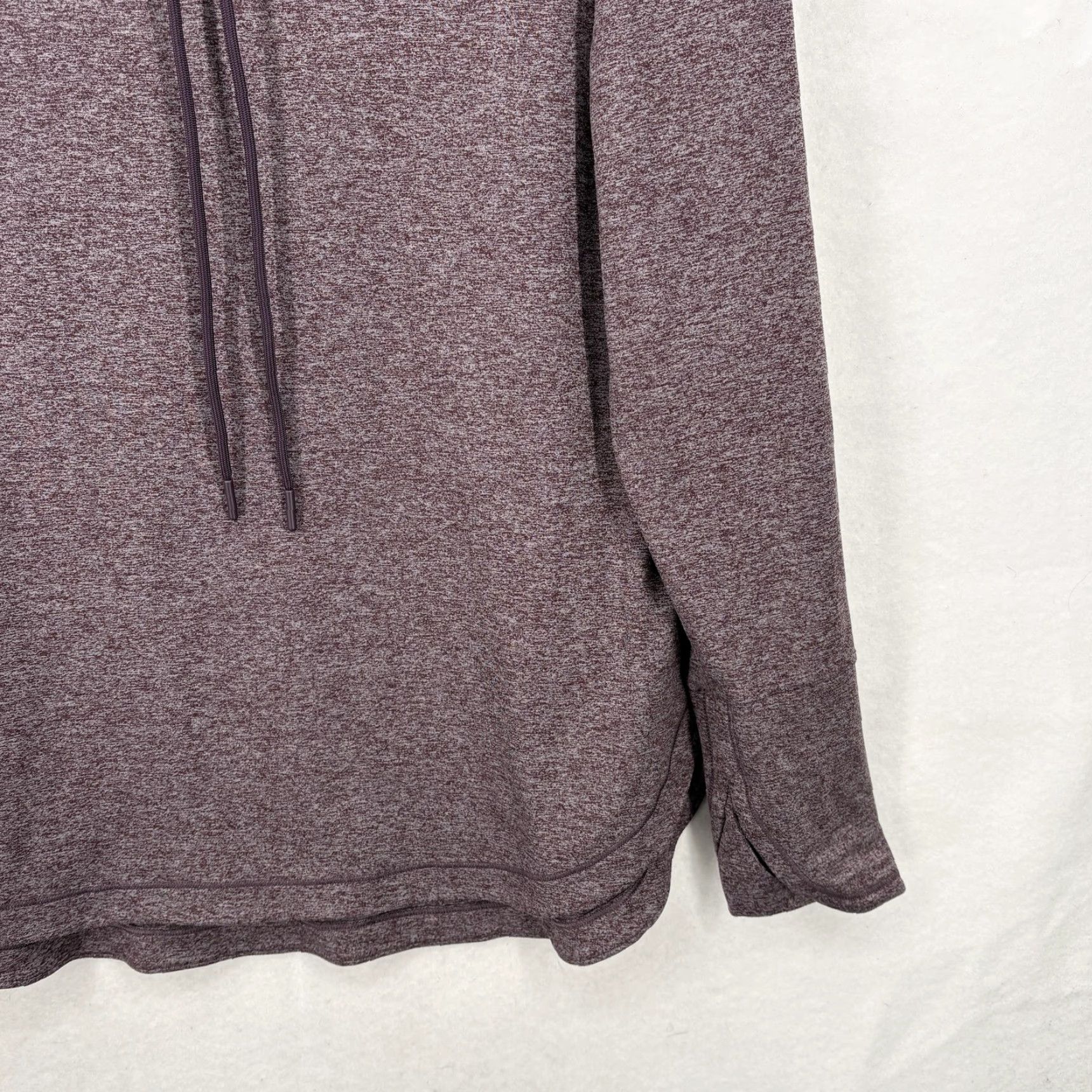 Athleta Athleta Hoodie Sweatshirt Womens Large Purple Heather Cowl Neck Gym Yoga Uptempo Size L / US 10 / IT 46 - 3 Thumbnail