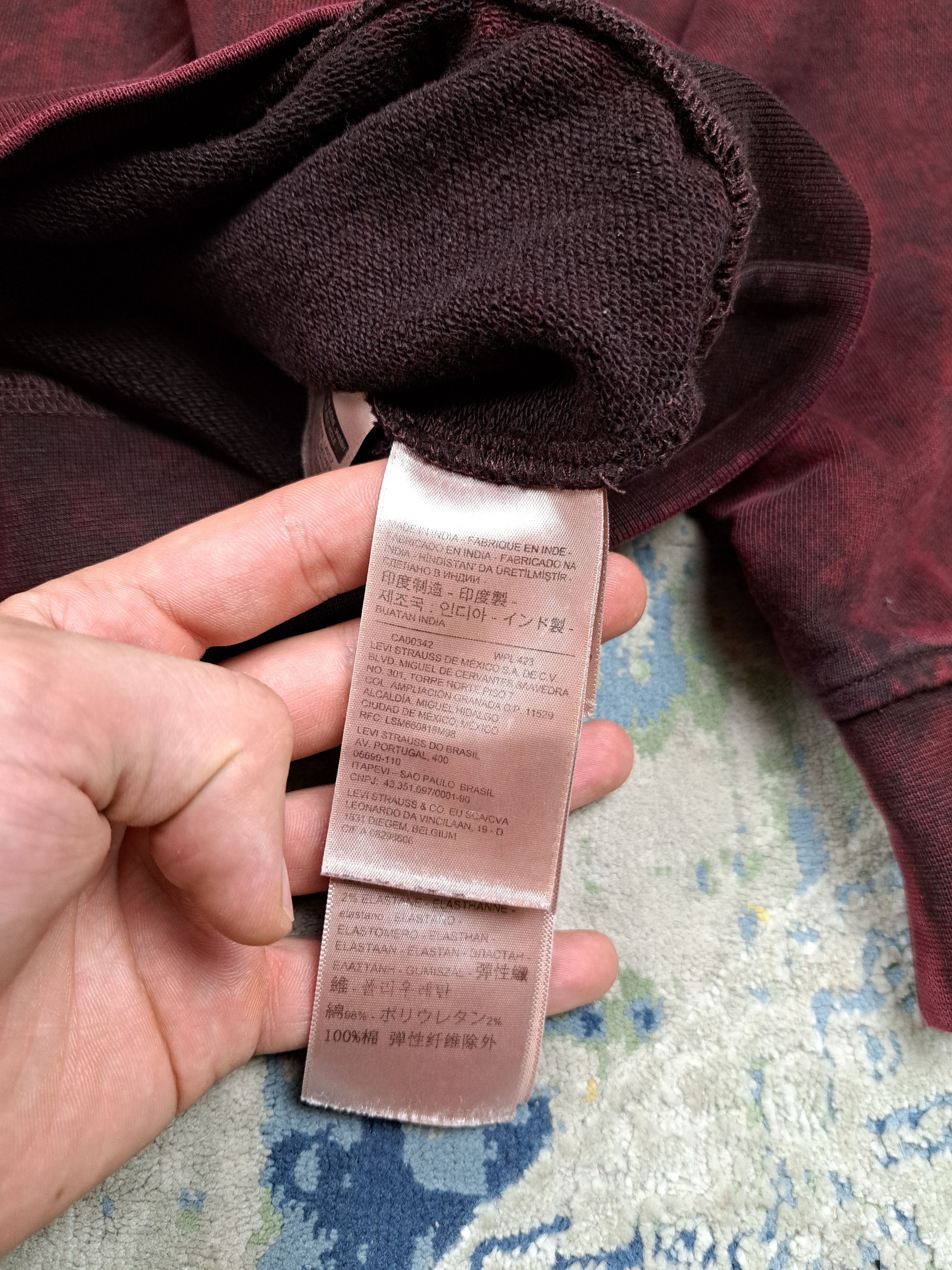 Levi's Levis Heavyweight Boxy Crewneck Garment Dyed Sweatshirt Size US XL / EU 56 / 4 - 6 Thumbnail