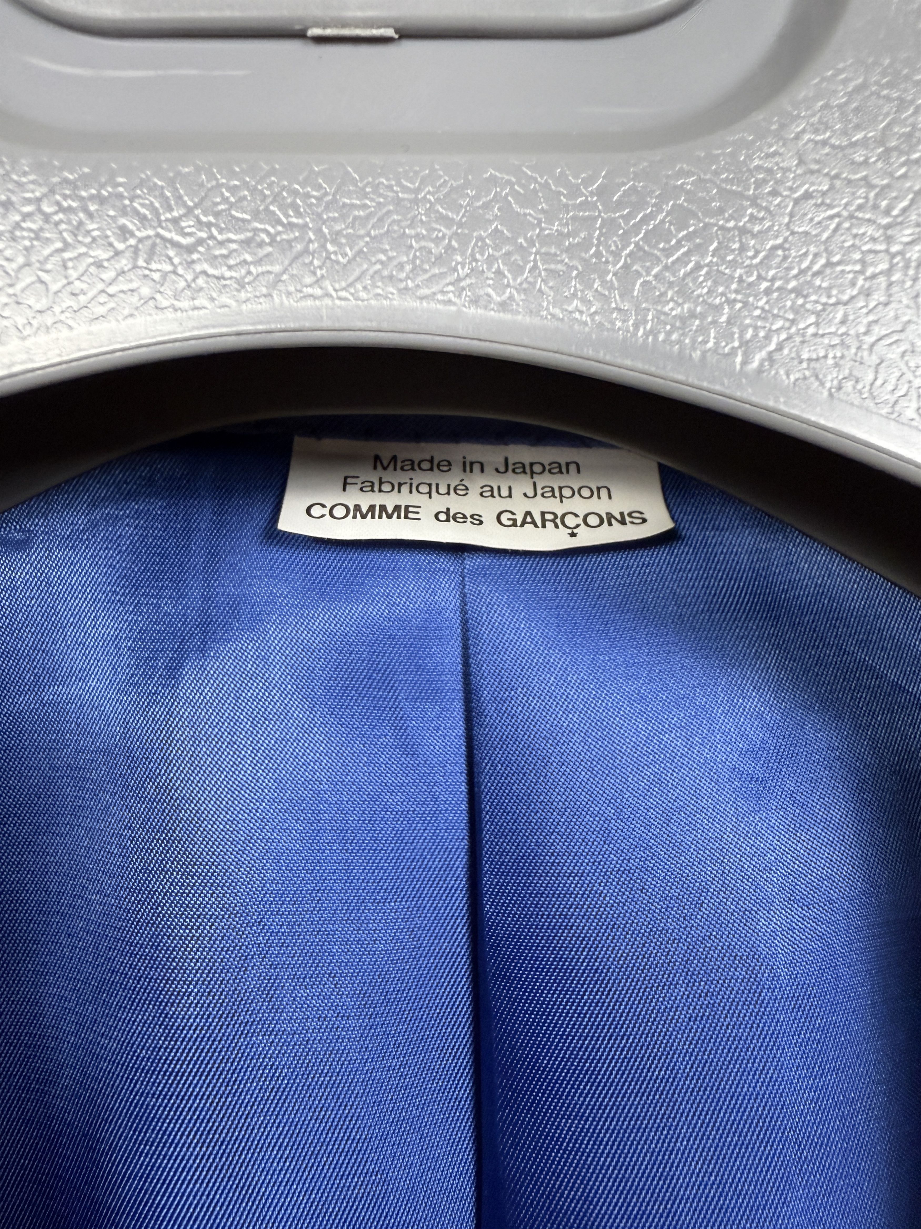 Comme des Garcons $2725 Comme des Garcoons Blue Slit Arm Blazer Size US L / EU 52-54 / 3 - 13 Thumbnail