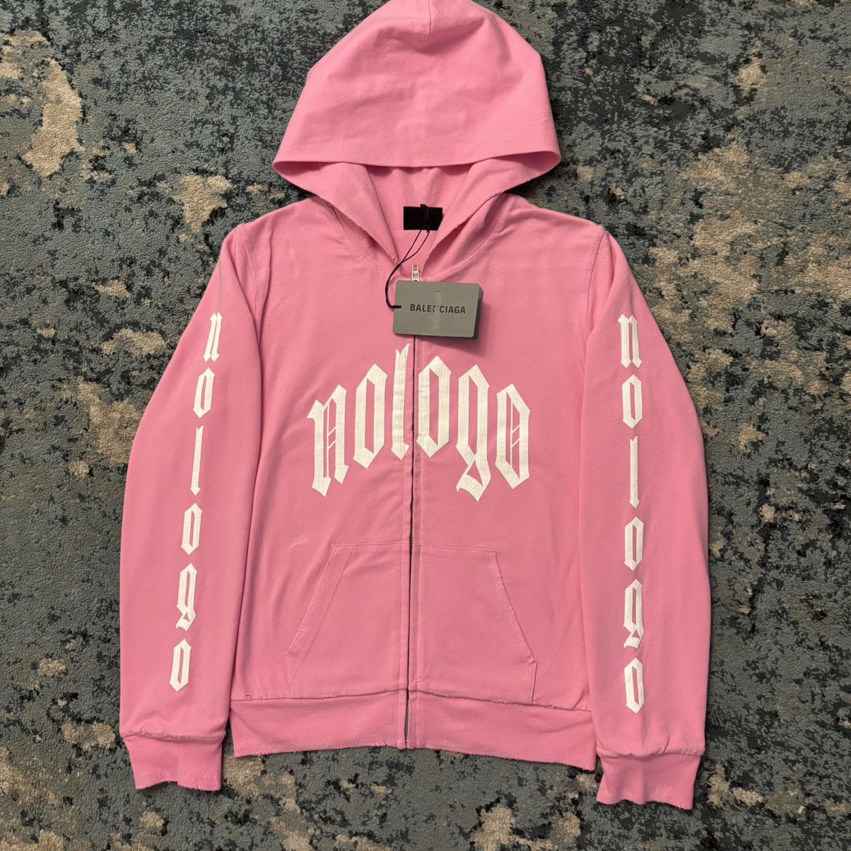 Balenciaga Balenciaga No Logo Pink Distressed Hoodie Size XS Brand New Size US XS / EU 42 / 0 - 1 Thumbnail