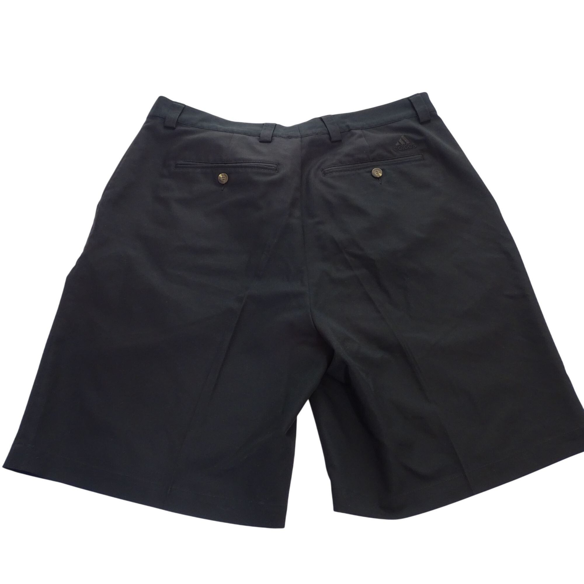 Adidas Adidas Men Black Pleated Golf Casual Shorts Size 35 inch Size US 35 - 4 Thumbnail