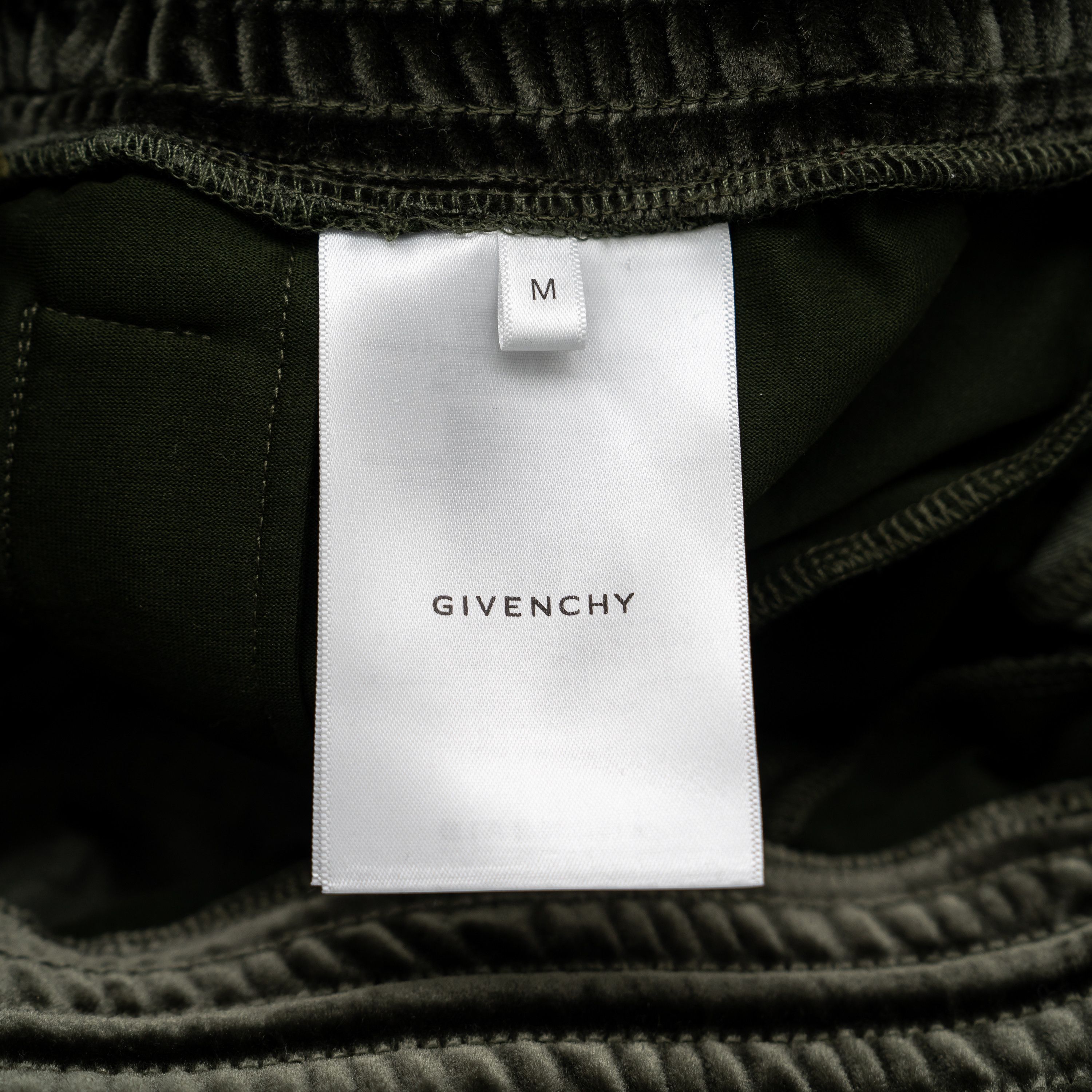 Givenchy M Givenchy Velvet Sweat Pants Green Monogram Size US 30 / EU 46 - 8 Thumbnail