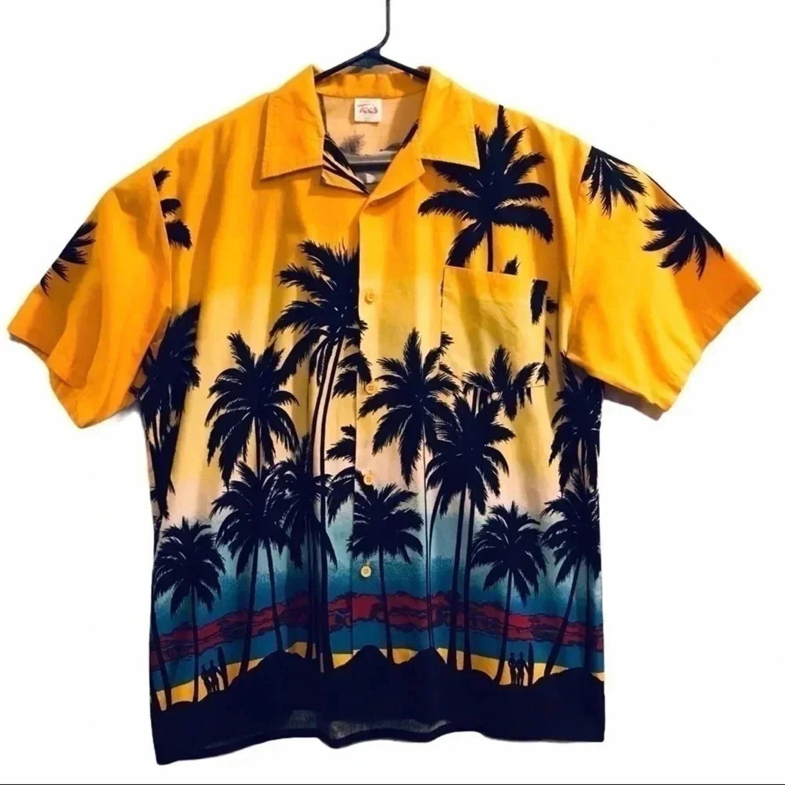 Other Dorsett Tee's Shirt Bahamas Palm Trees Hawaiian Size US XXL / EU 58 / 5 - 1 Thumbnail