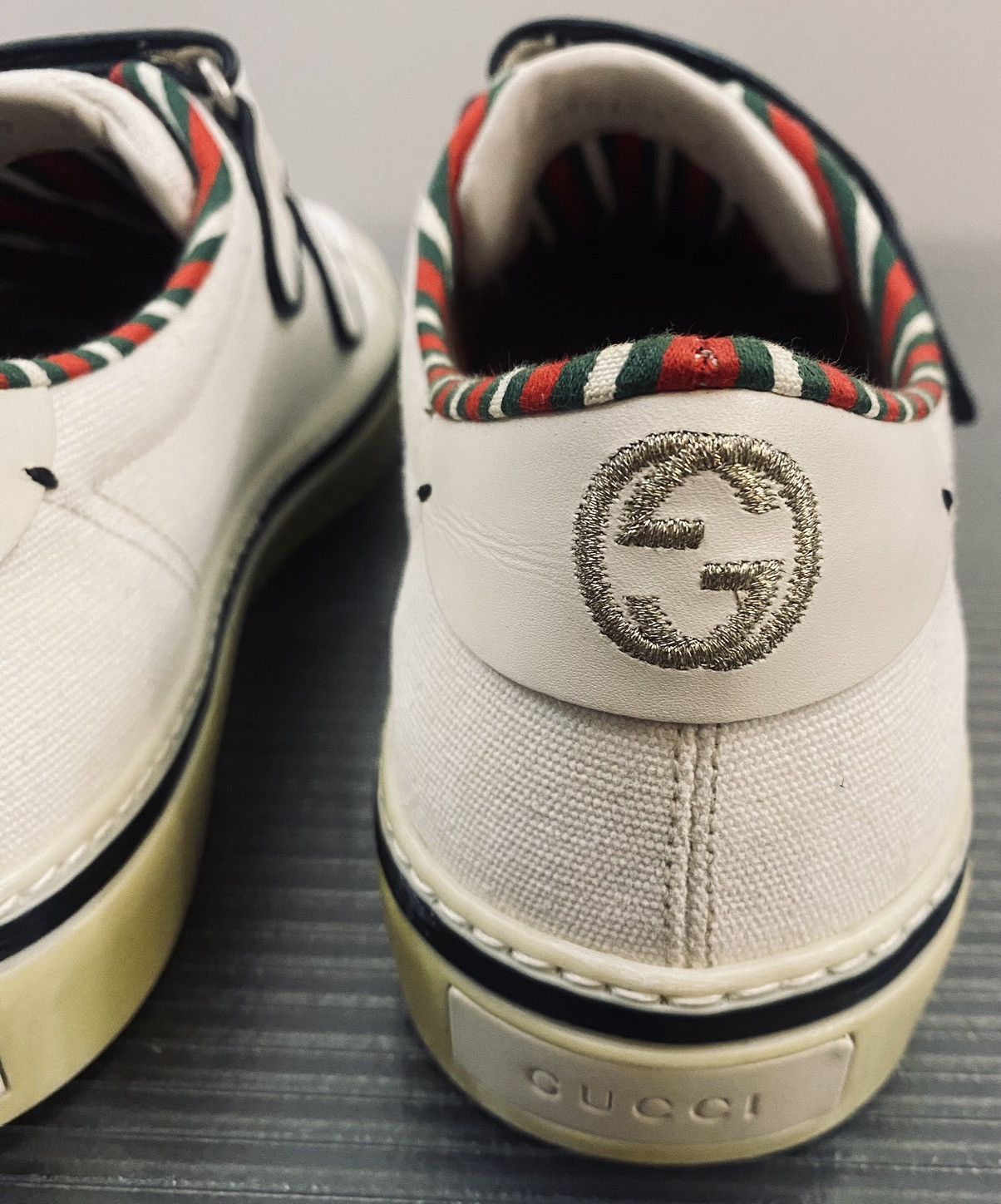 Gucci Gucci 🇮🇹 x Tom Ford white canvas Firenze sneakers 6uk VINTAGE Size US 7 / EU 40 - 6 Thumbnail