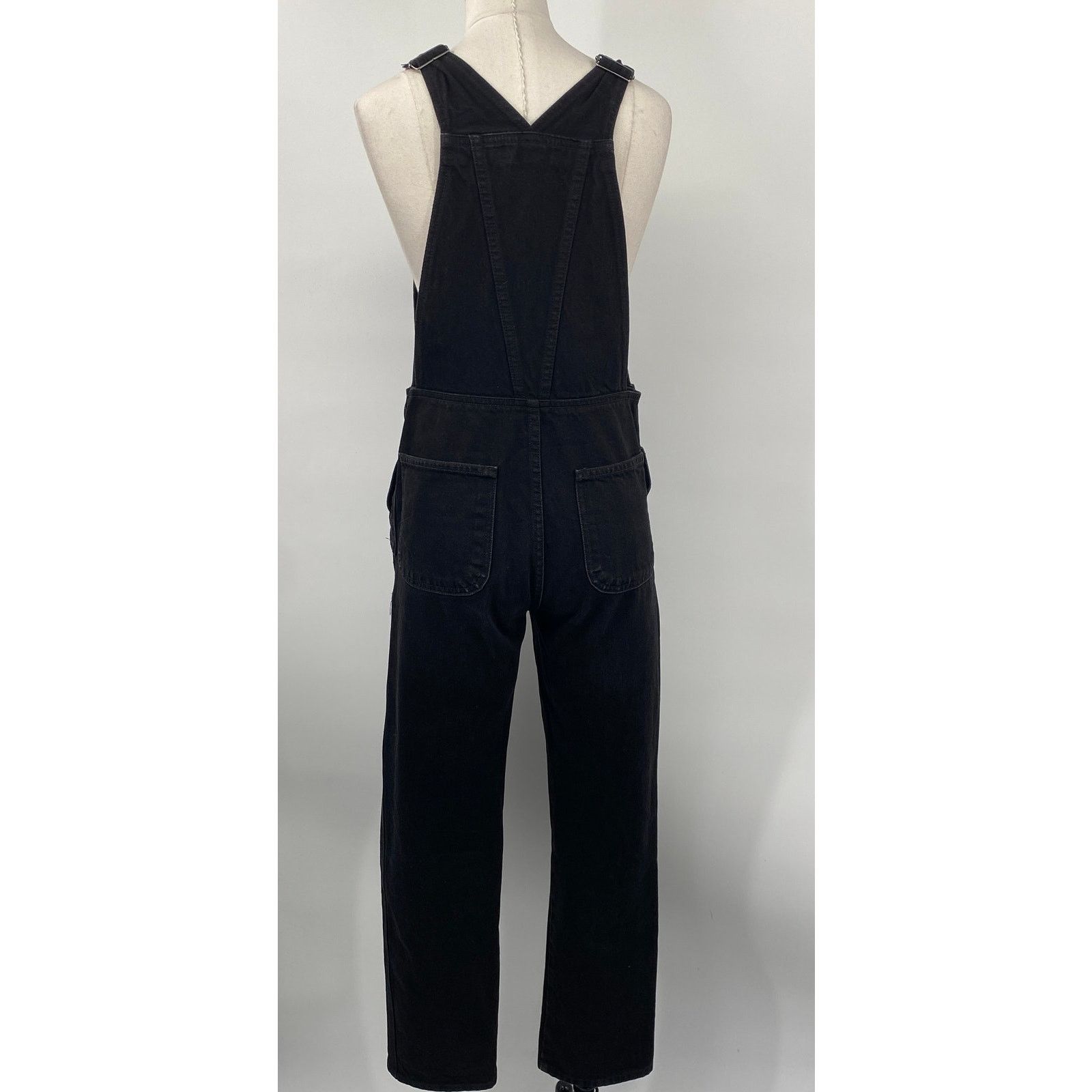 American Apparel Vintage Y2k American Apparel Overall Black Cotton Denim XS Size 26" / US 2 / IT 38 - 6 Thumbnail