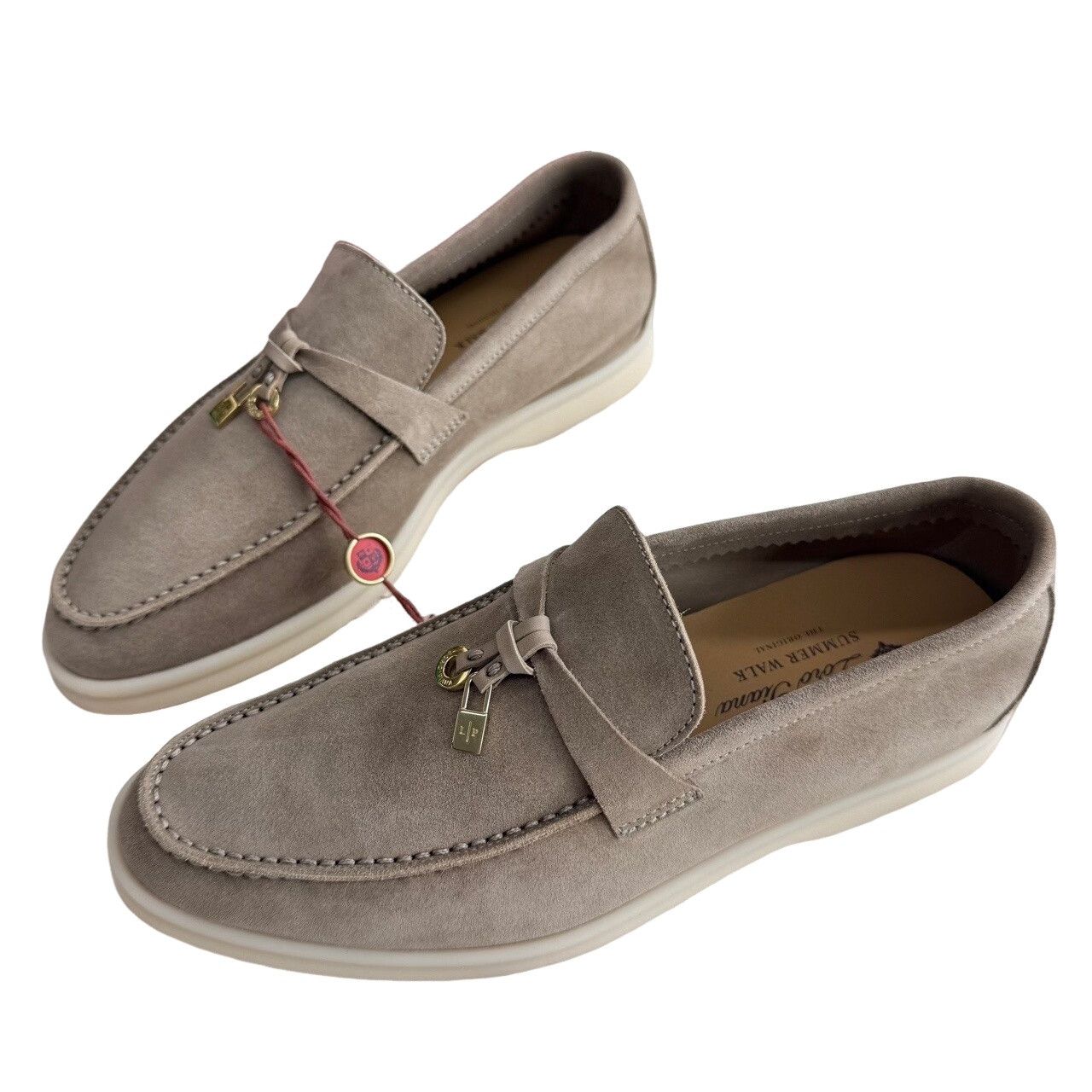 Loro Piana Loro Piana Suede Summer Walk Slip Ons Size 37 Size US 7 / IT 37 - 1 Thumbnail