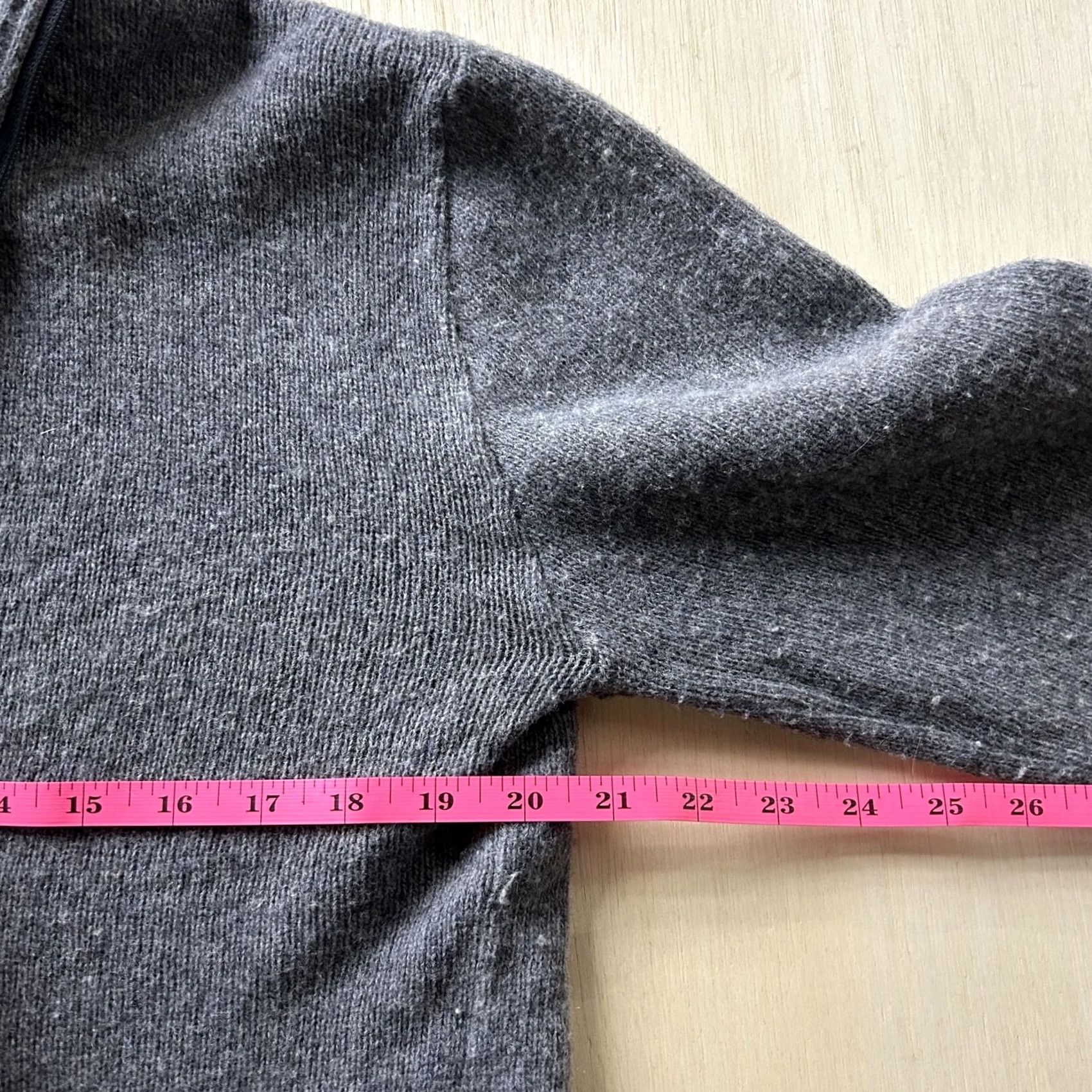 Pierre Cardin VINTAGE Pierre Cardin Sweater Mens M Gray Full Zip Mock Neck Elbow Patch Size US M / EU 48-50 / 2 - 4 Thumbnail
