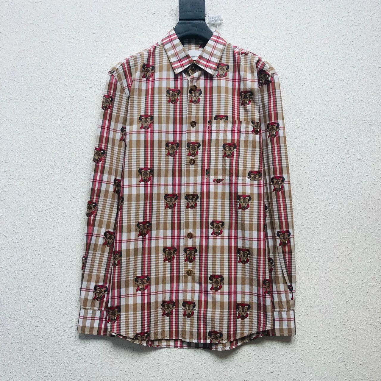 Burberry Burberry New Cow Head TB Plaid Shirt Size US M / EU 48-50 / 2 - 1 Thumbnail