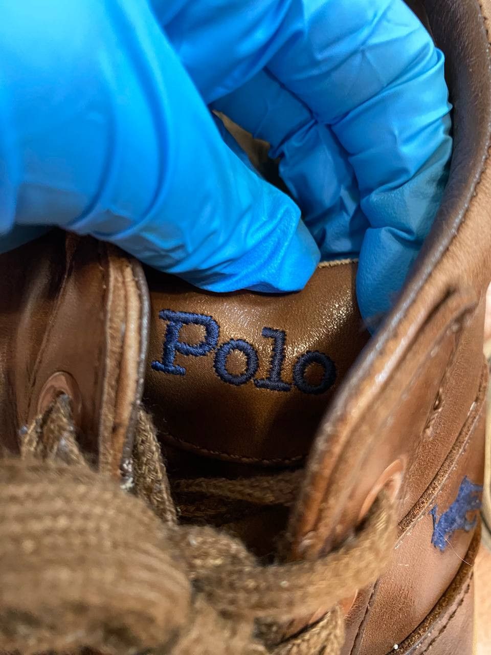 Polo Ralph Lauren Vintage Leather Sneakers Polo Ralph Lauren Size US 10 / EU 43 - 11 Thumbnail