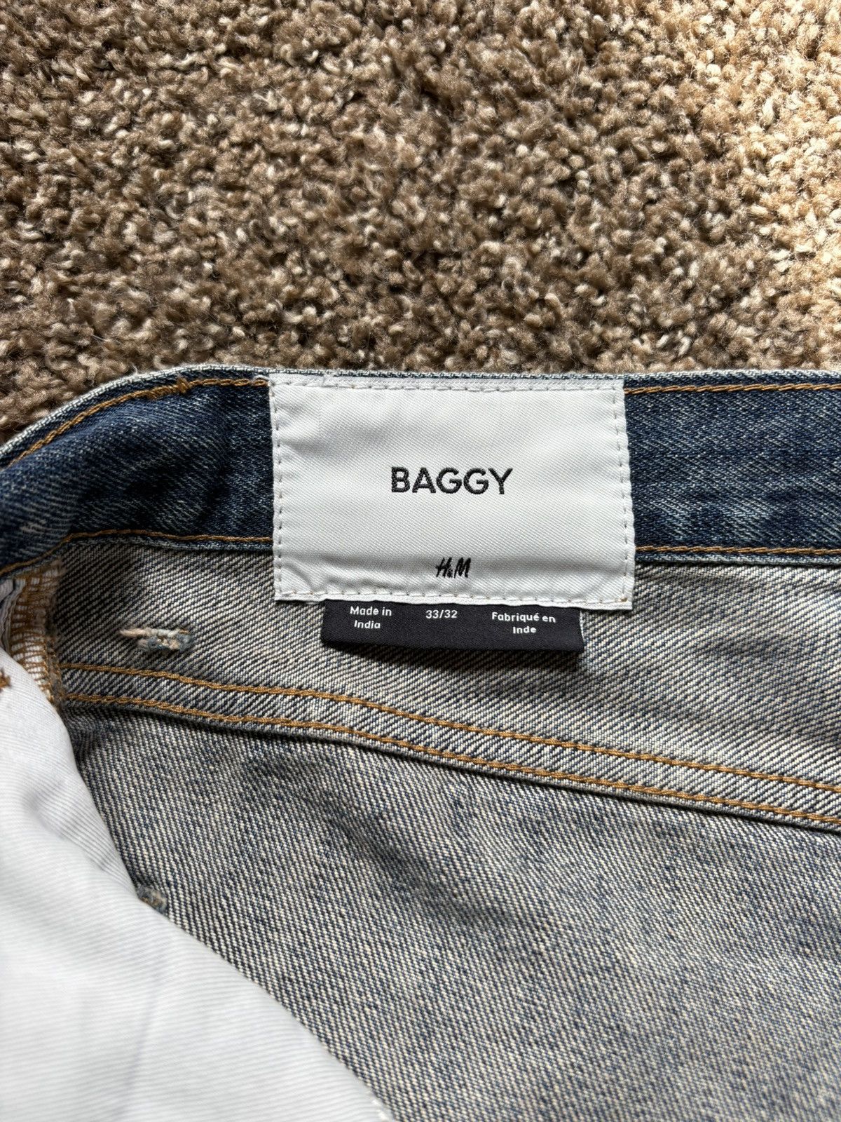 H&M H&M Baggy Blue Jeans Size US 33 - 3 Thumbnail