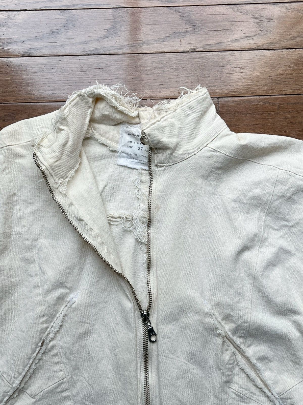 Camiel Fortgens RUNWAY SAMPLE raw hem track jacket Size US S / EU 44-46 / 1 - 4 Thumbnail