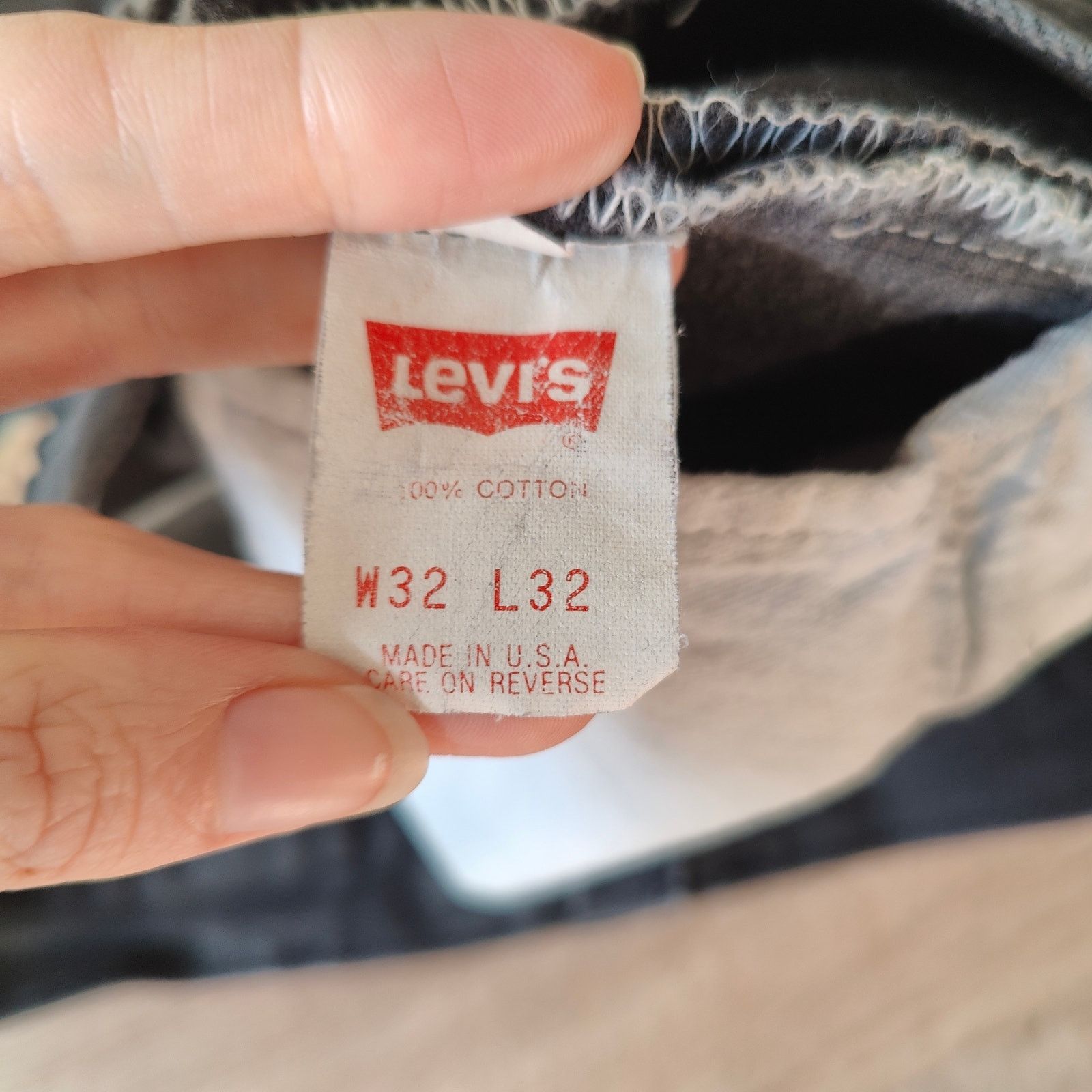 Levi's Vintage Levi's 501 Jean Shorts Womens 32 Black Wash Cut Offs Size 32" / US 10 / IT 46 - 4 Thumbnail