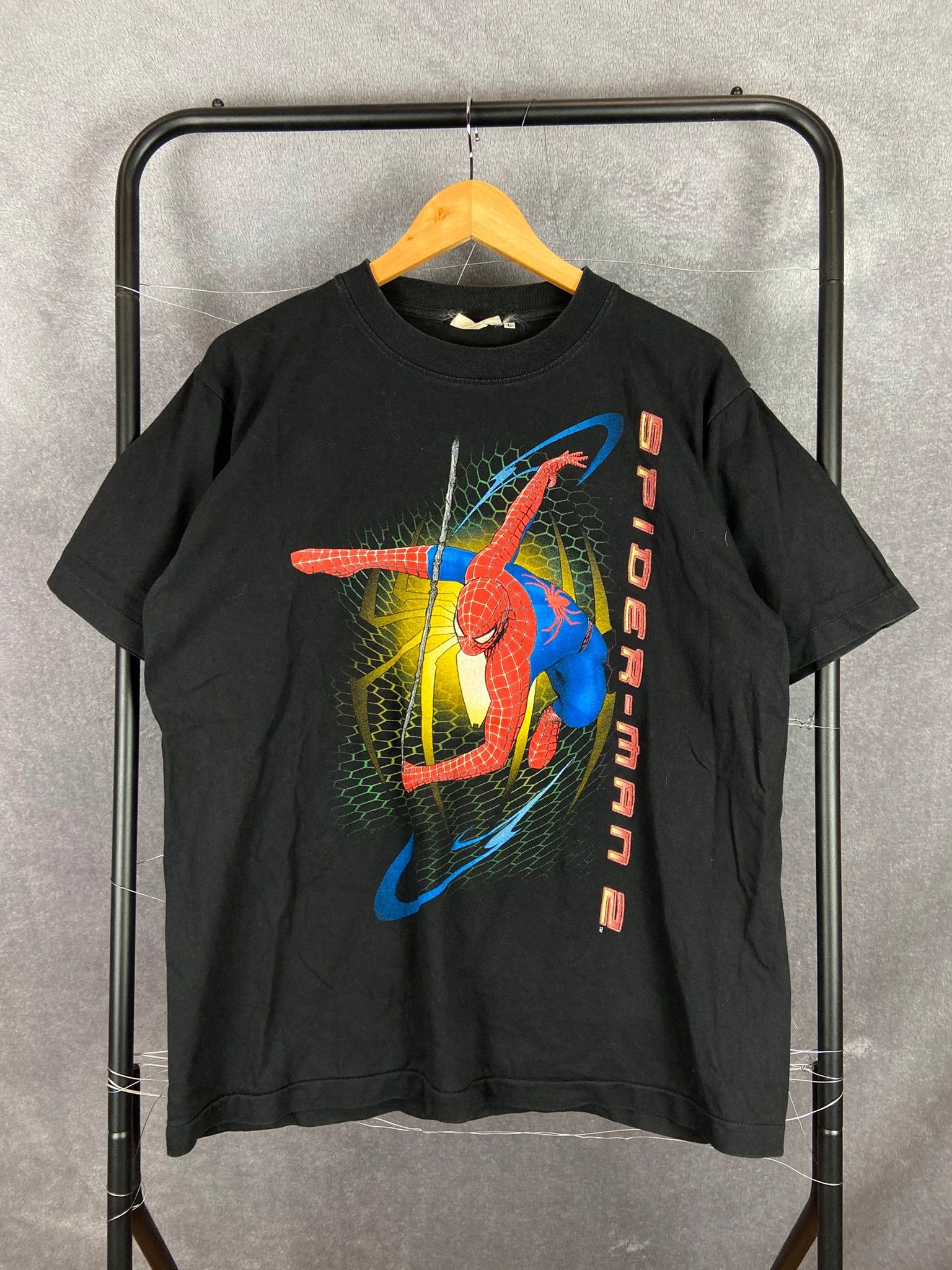 Vintage Vintage Spider-Man 2 Graphic Tee Black Marvel Hero Size US L / EU 52-54 / 3 - 1 Thumbnail