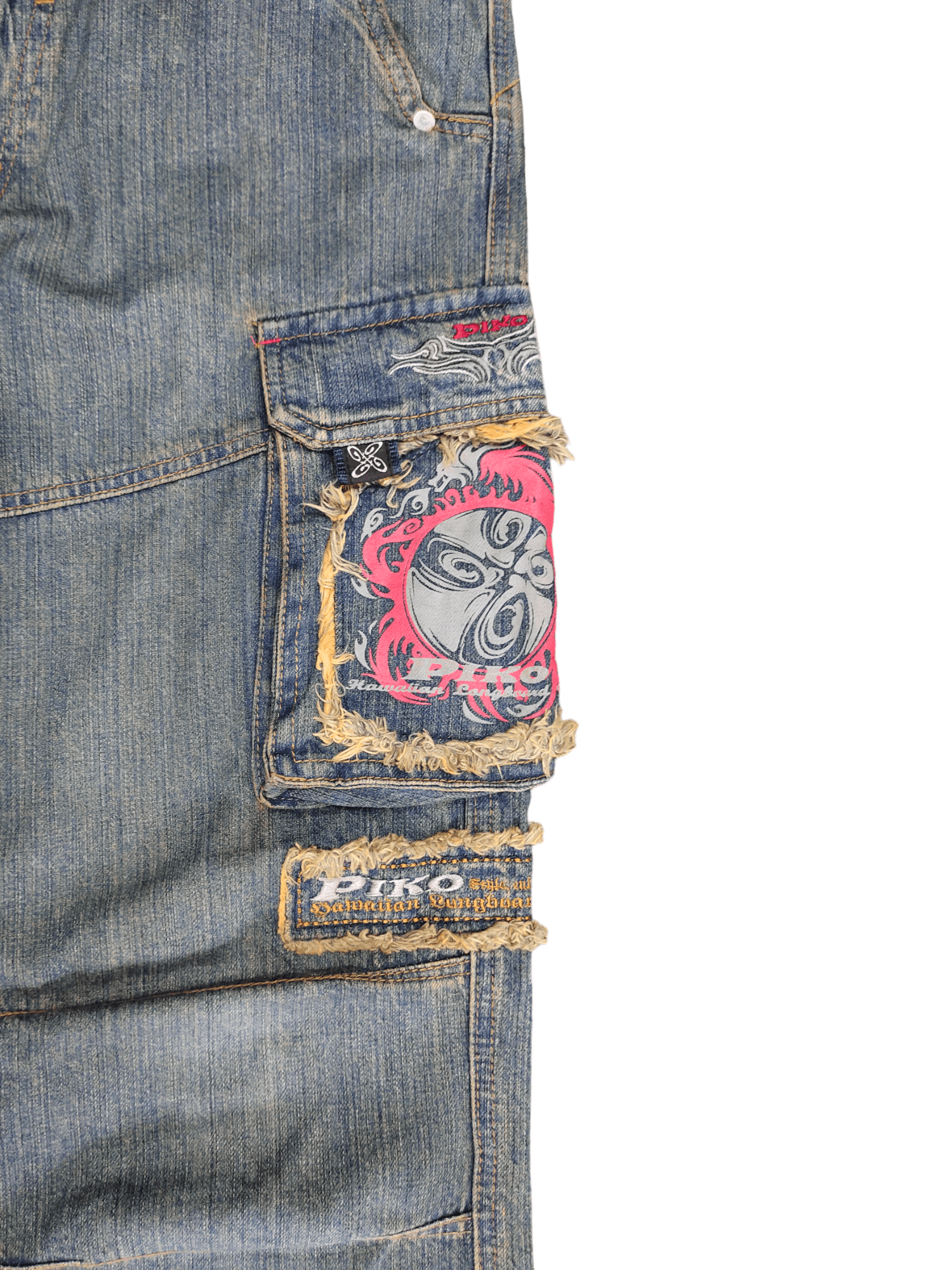 Vintage Piko Cargo Wide Leg Denim Y2k Jnco Baggy Jeans Size US 30 / EU 46 - 6 Thumbnail