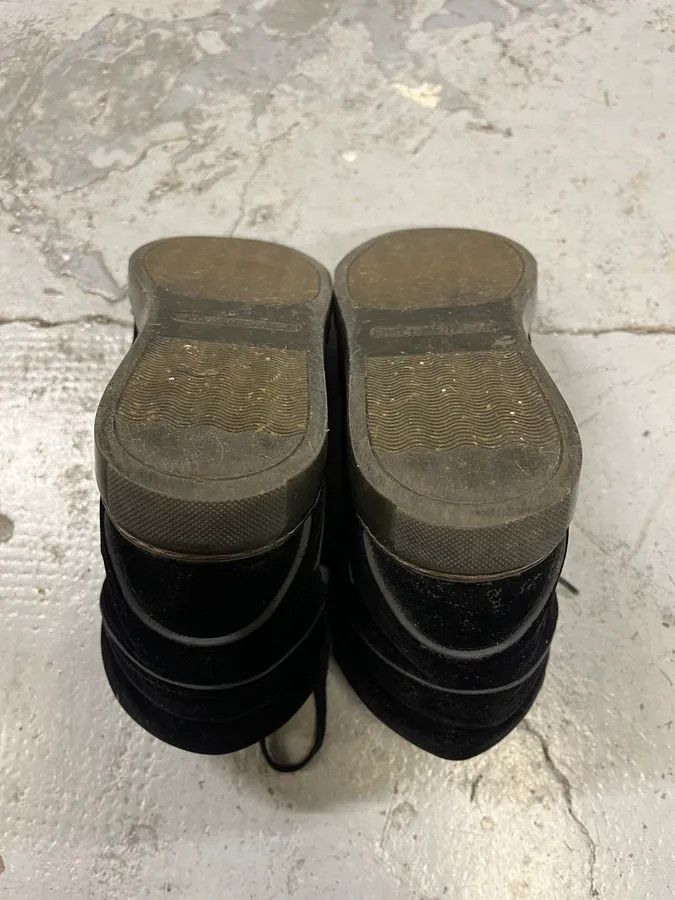 Balenciaga × Designer × Vintage Balenciaga City Black Suede Leather High Sneakers Size US 5 / EU 37 - 9 Thumbnail