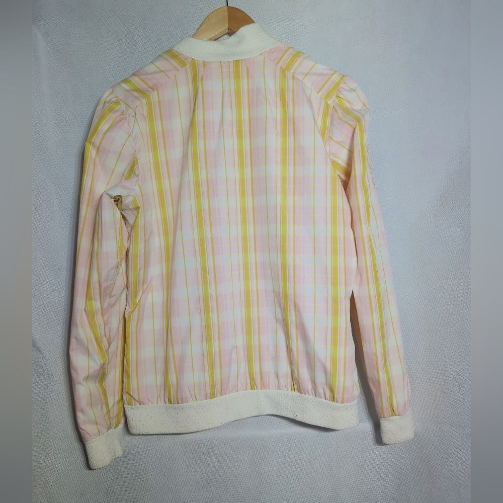 Helly Hansen Vintage Helly Hanson Women's Pink and Yellow Plaid Jacket Size L / US 10 / IT 46 - 4 Thumbnail