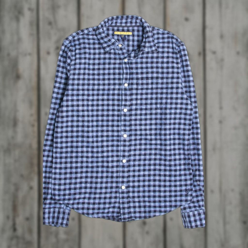 Prince VINTAGE Prince & Fox Blue Gingham Flannel Shirt Medium Size US M / EU 48-50 / 2 - 1 Thumbnail