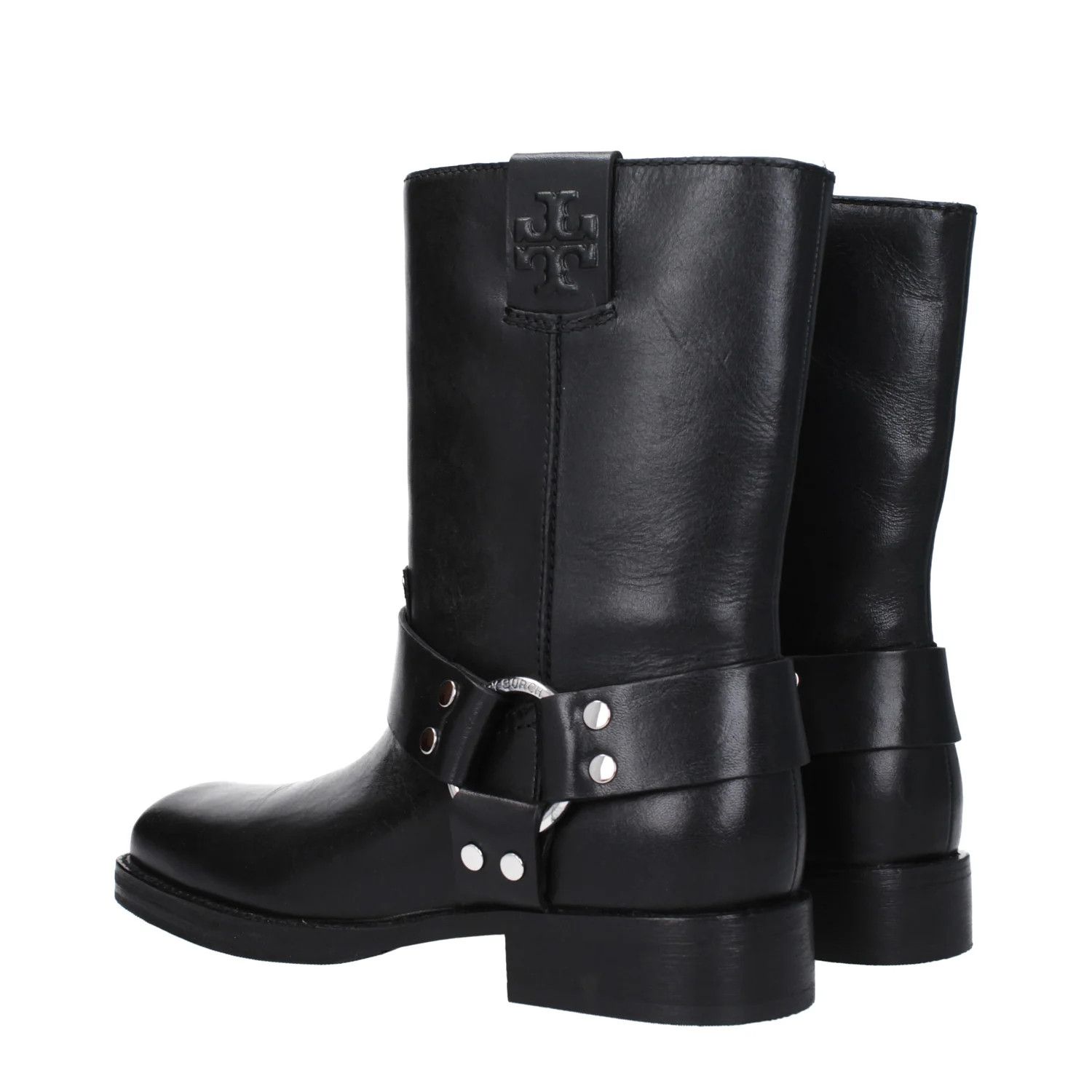 Tory Burch ob1o1e1124 Leather Ankle Boots in Black Size US 6 / IT 36 - 4 Thumbnail