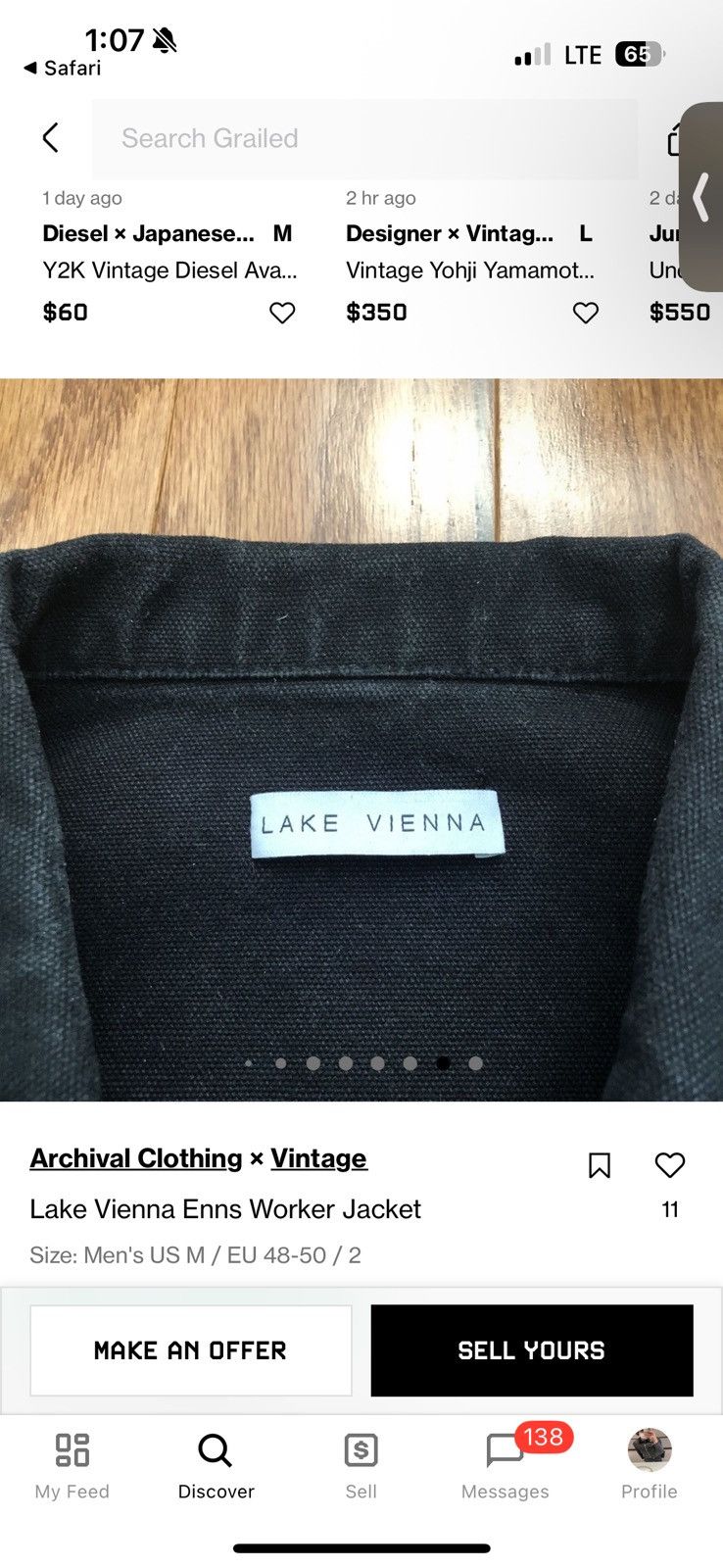 Other Lake Vienna Enns Worker Jacket Size US M / EU 48-50 / 2 - 9 Thumbnail