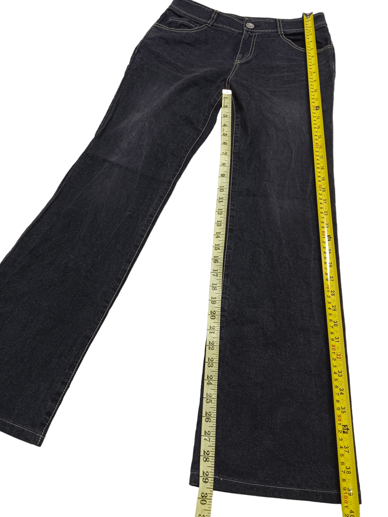 Japanese Brand Christian Aujard Low Rise Flare Jeans Size US 28 / EU 44 - 11 Thumbnail