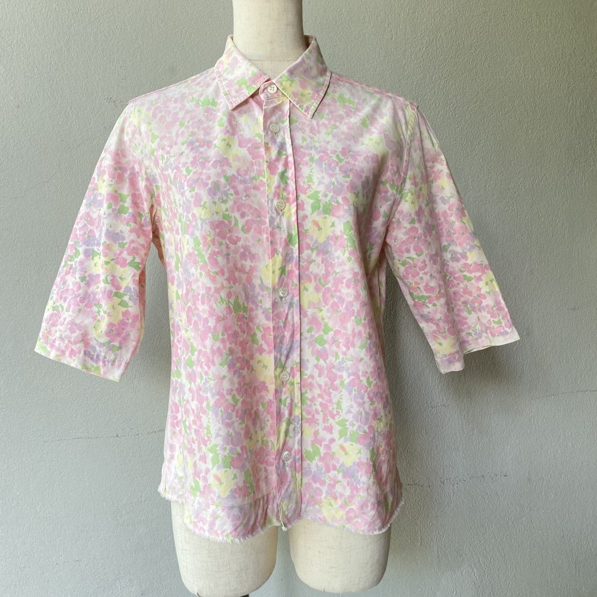 Comme des Garcons COMME des GARÇONS Pastel Floral Button Shirt Size M / US 6-8 / IT 42-44 - 15 Thumbnail