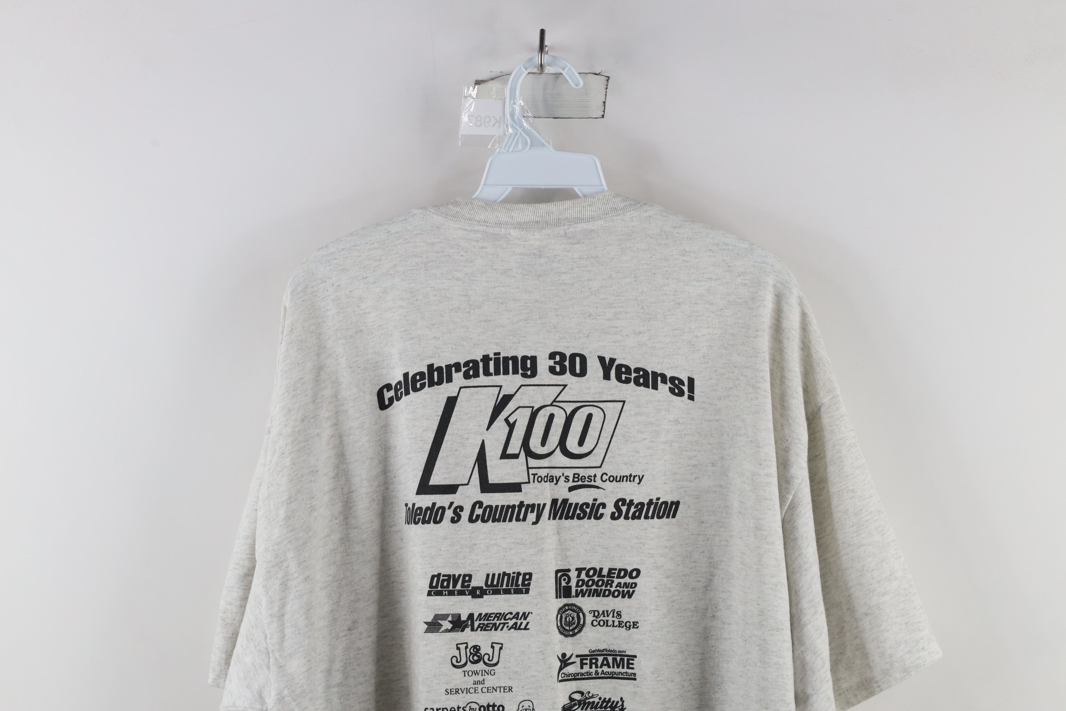 Vintage Vintage 90s K100 Today's Best Country Radio Station T-Shirt Size US XL / EU 56 / 4 - 10 Thumbnail