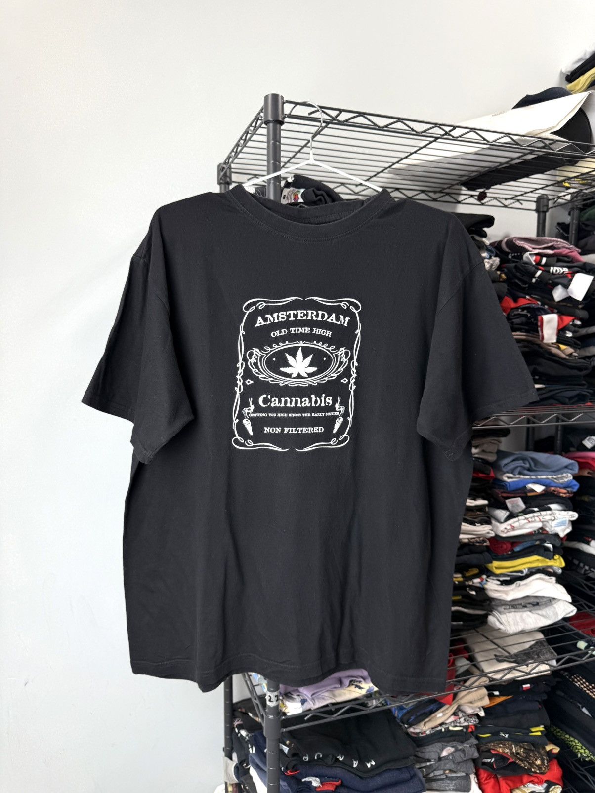 Rap Tees Rare! Vintage Amsterdam Cannabis Marijuana T Shirt Weed LSD Size US L / EU 52-54 / 3 - 1 Thumbnail