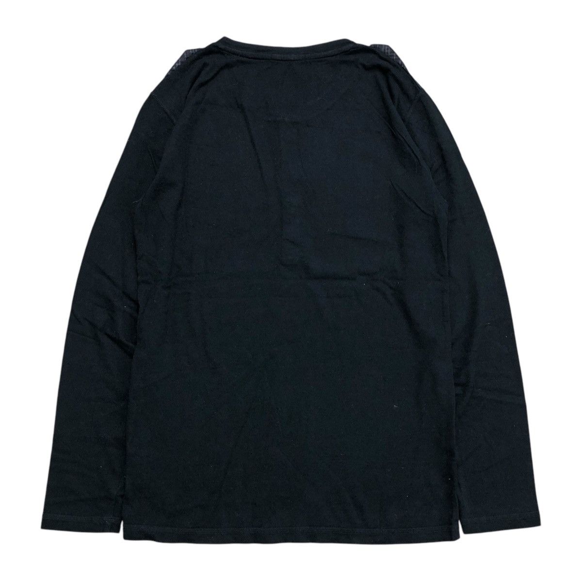 Black Label × Burberry × Designer Vintage Burberry Black Label Half Button Long Sleeve Size US M / EU 48-50 / 2 - 12 Thumbnail
