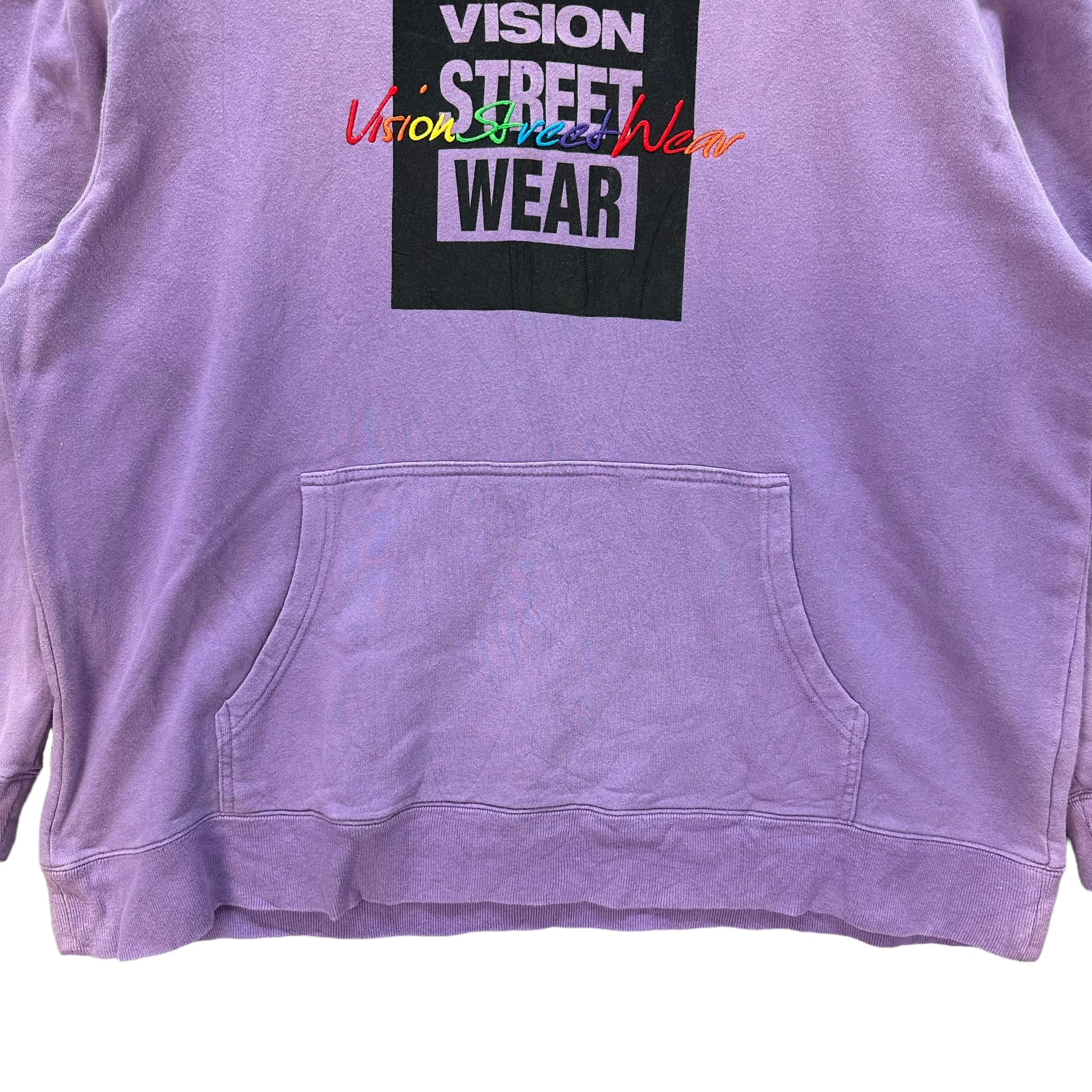 Vision Streetwear VISION STREETWEAR BIG LOGO SUN FADED PURPLE HOODIES #9065-54 Size US XL / EU 56 / 4 - 4 Thumbnail