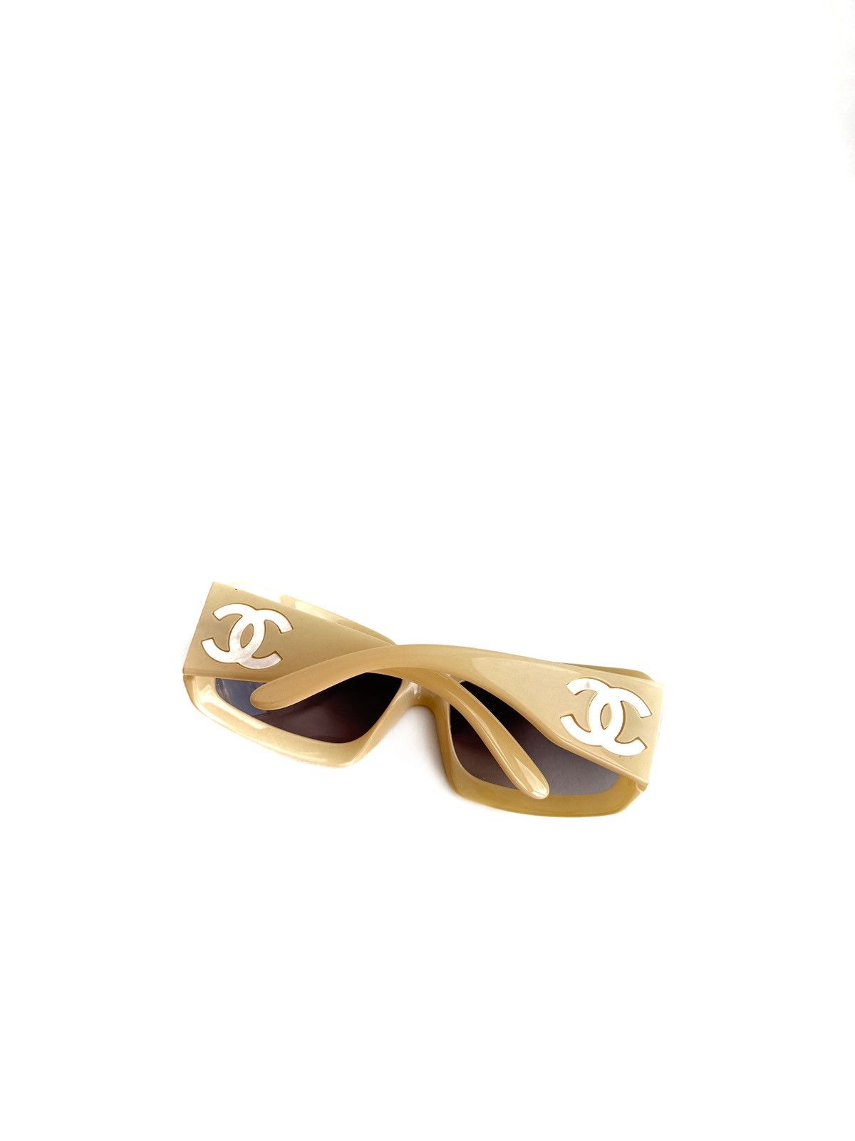 Chanel Vintage Chanel Sunglasses Cream CC Mother Of Pearl Size ONE SIZE - 3 Thumbnail