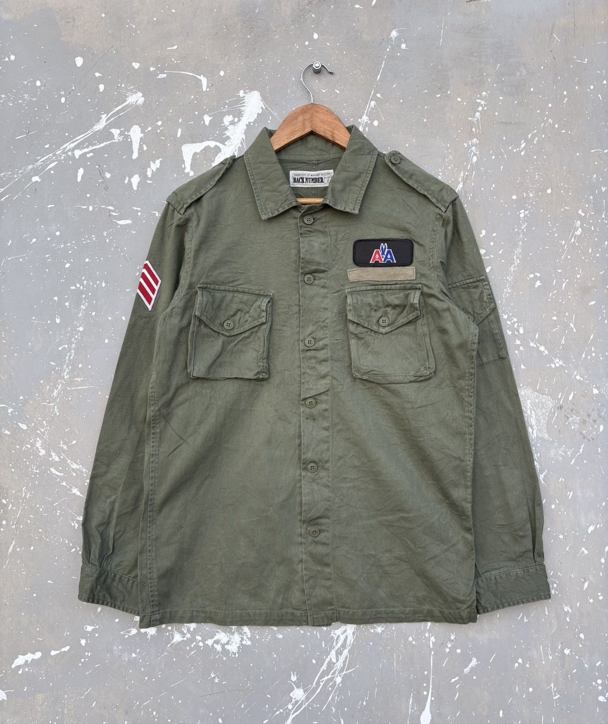 Japanese Brand Back Number Military Jacket with Patches Number Nine Inspire Size US S / EU 44-46 / 1 - 1 Thumbnail
