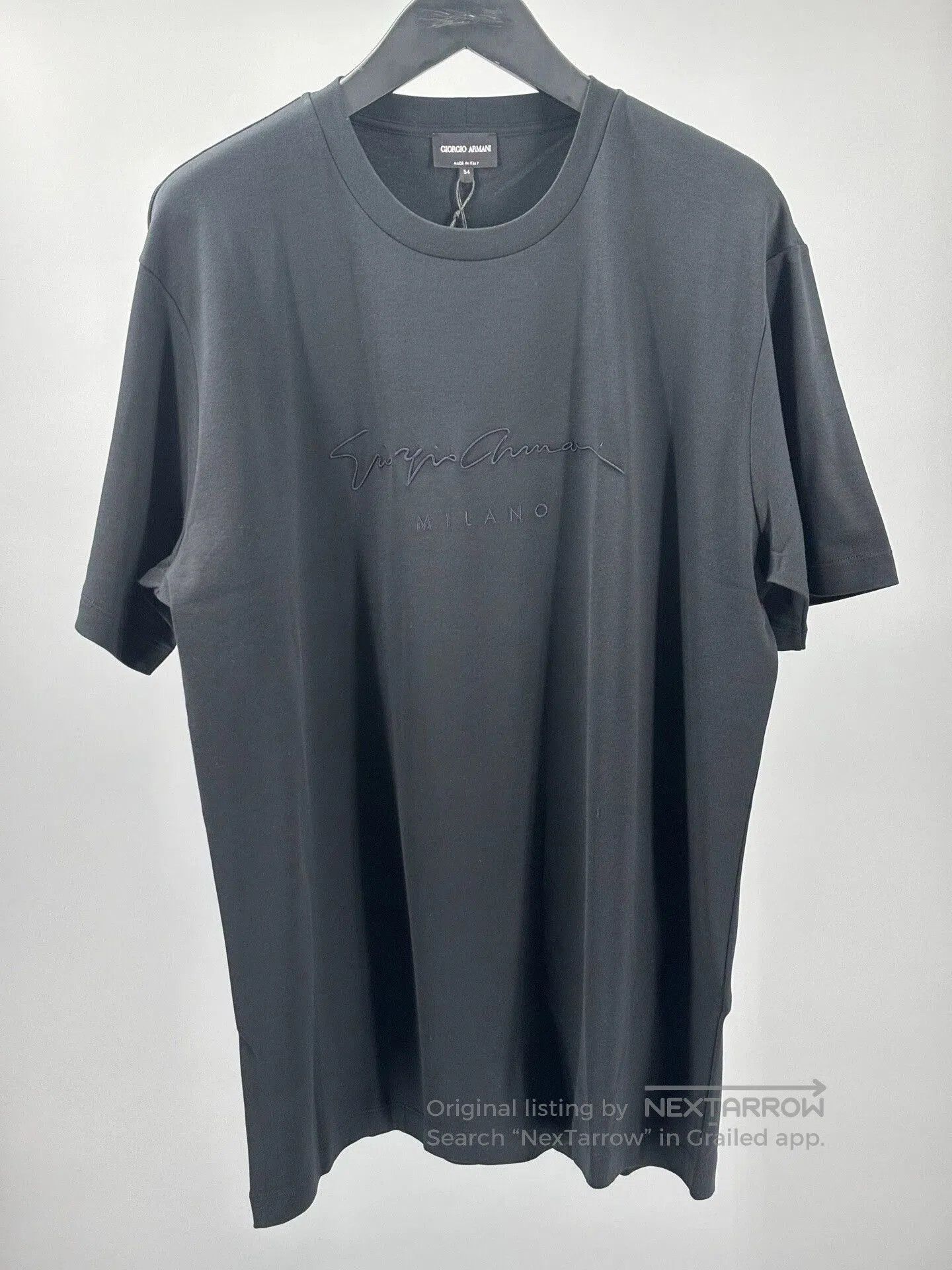 Emporio Armani giorgio armani men's t-shirt in black. Size US L / EU 52-54 / 3 - 1 Thumbnail